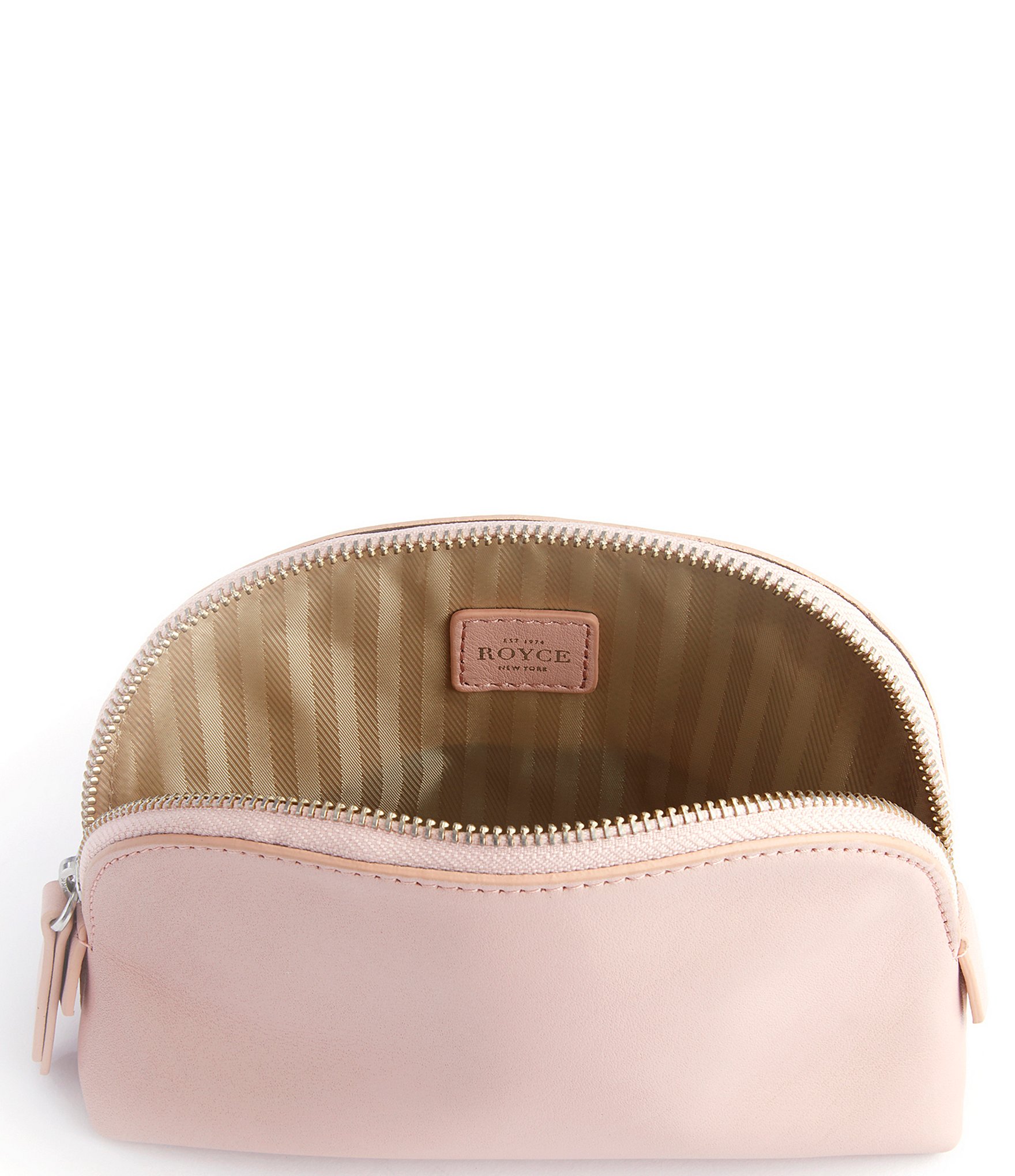 ROYCE New York Leather Small Cosmetic Bag