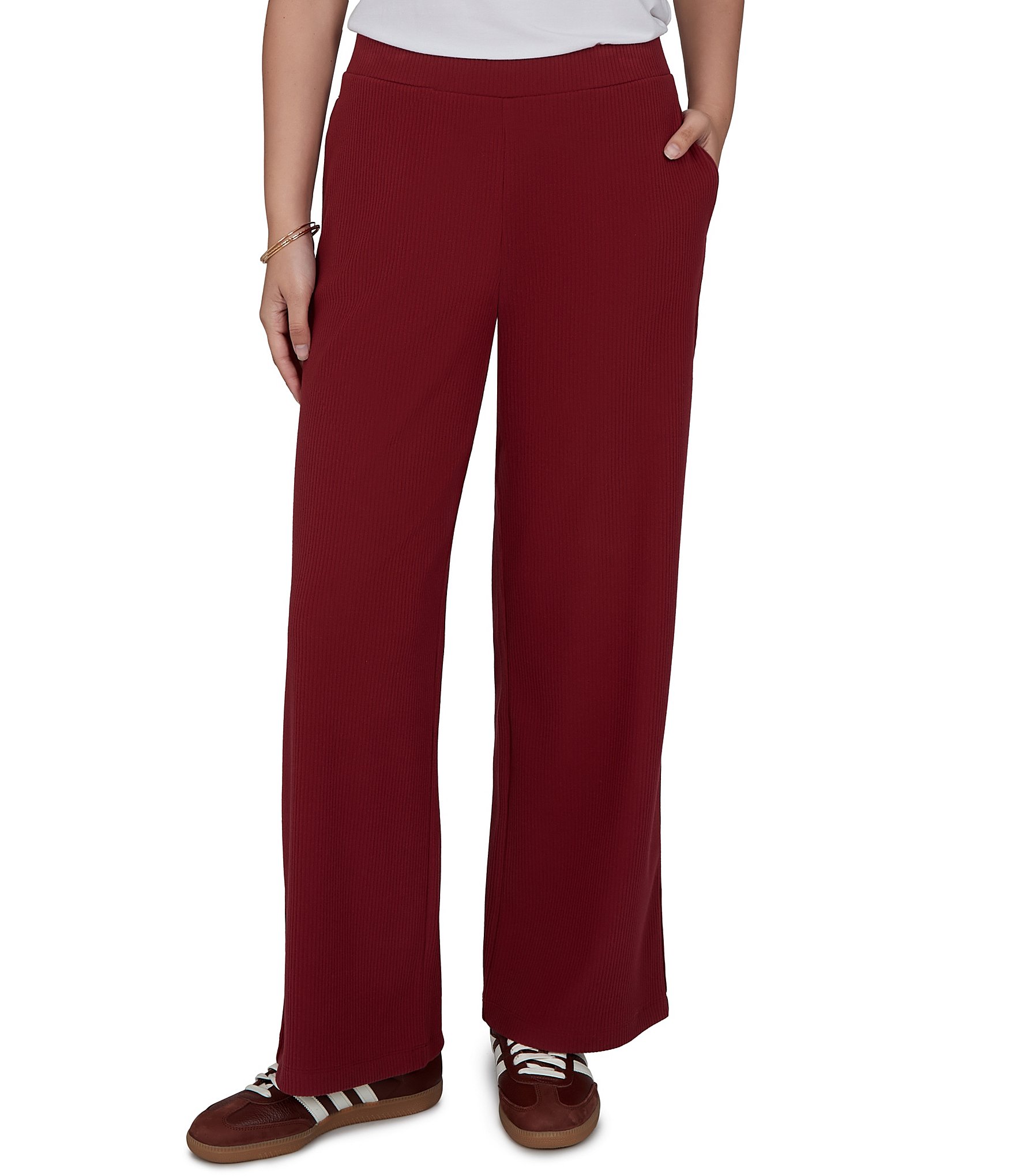 Ruby Rd. Coordinating Premium Rib Knit Full Length Lounge Pants