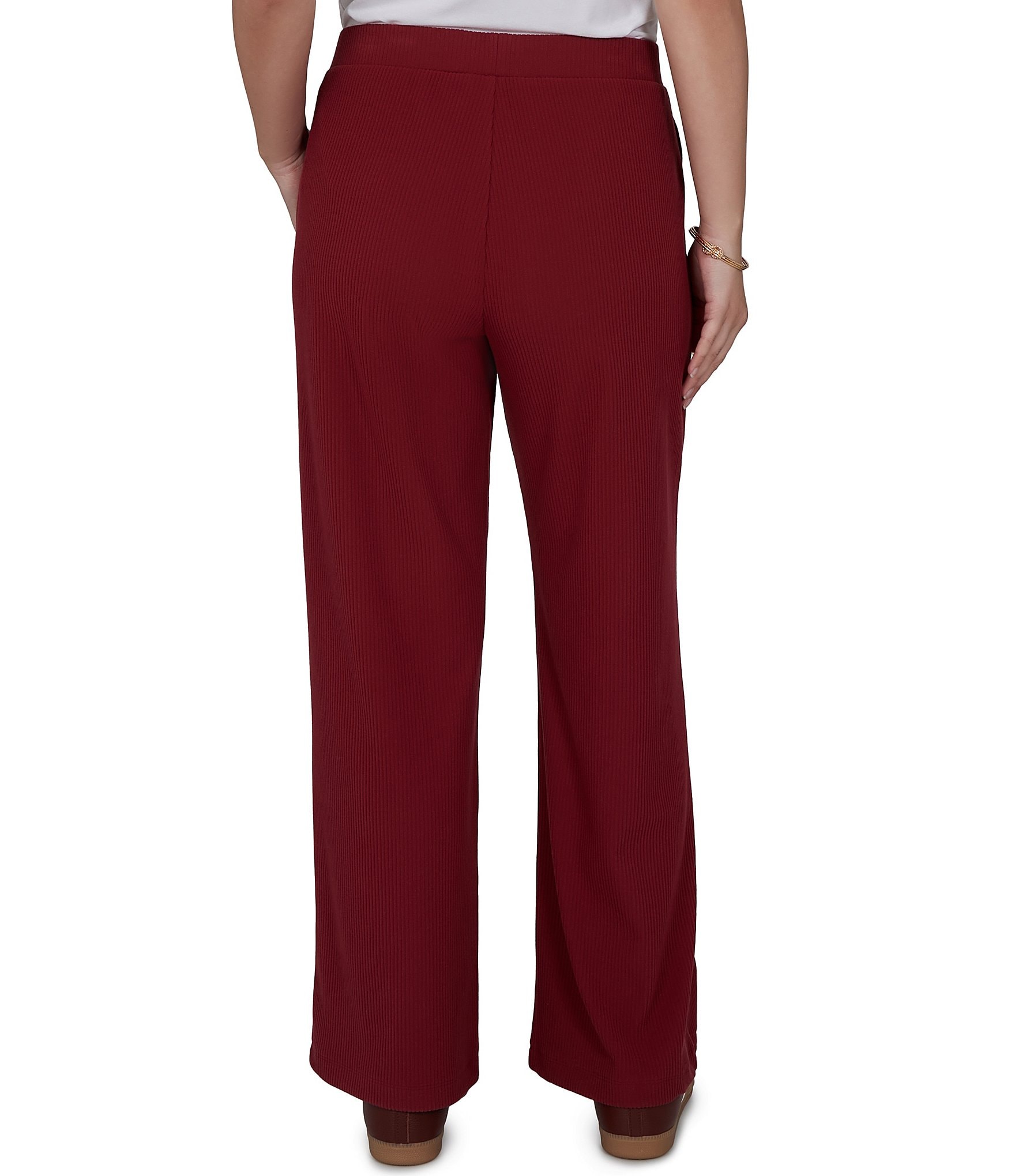 Ruby Rd. Coordinating Premium Rib Knit Full Length Lounge Pants