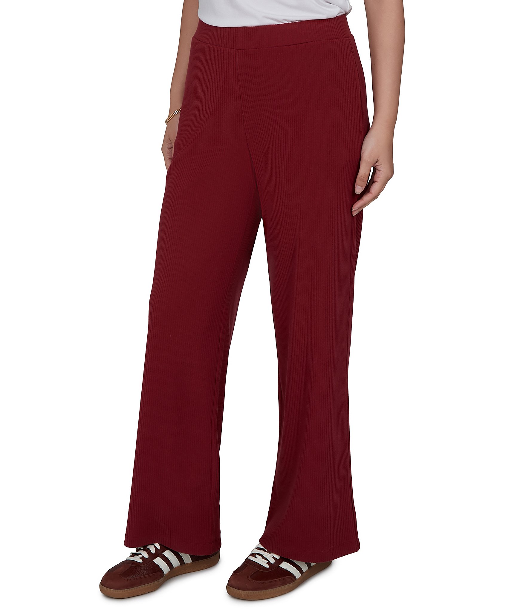Ruby Rd. Coordinating Premium Rib Knit Full Length Lounge Pants