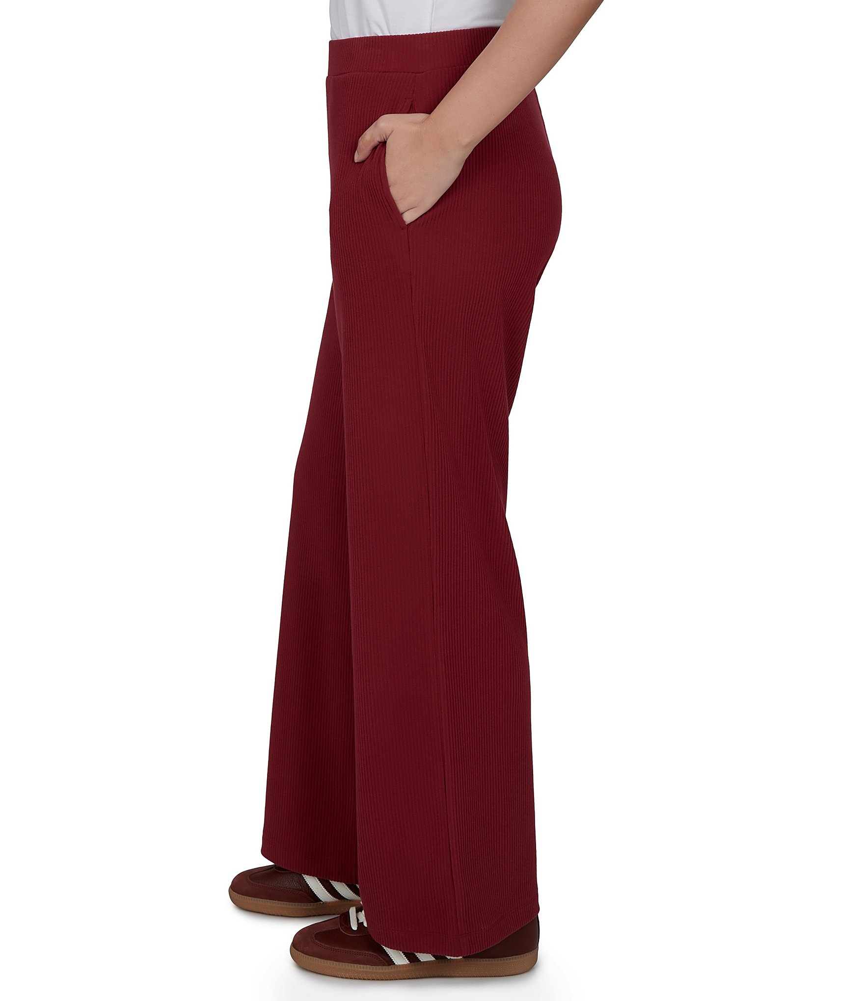 Ruby Rd. Coordinating Premium Rib Knit Full Length Lounge Pants