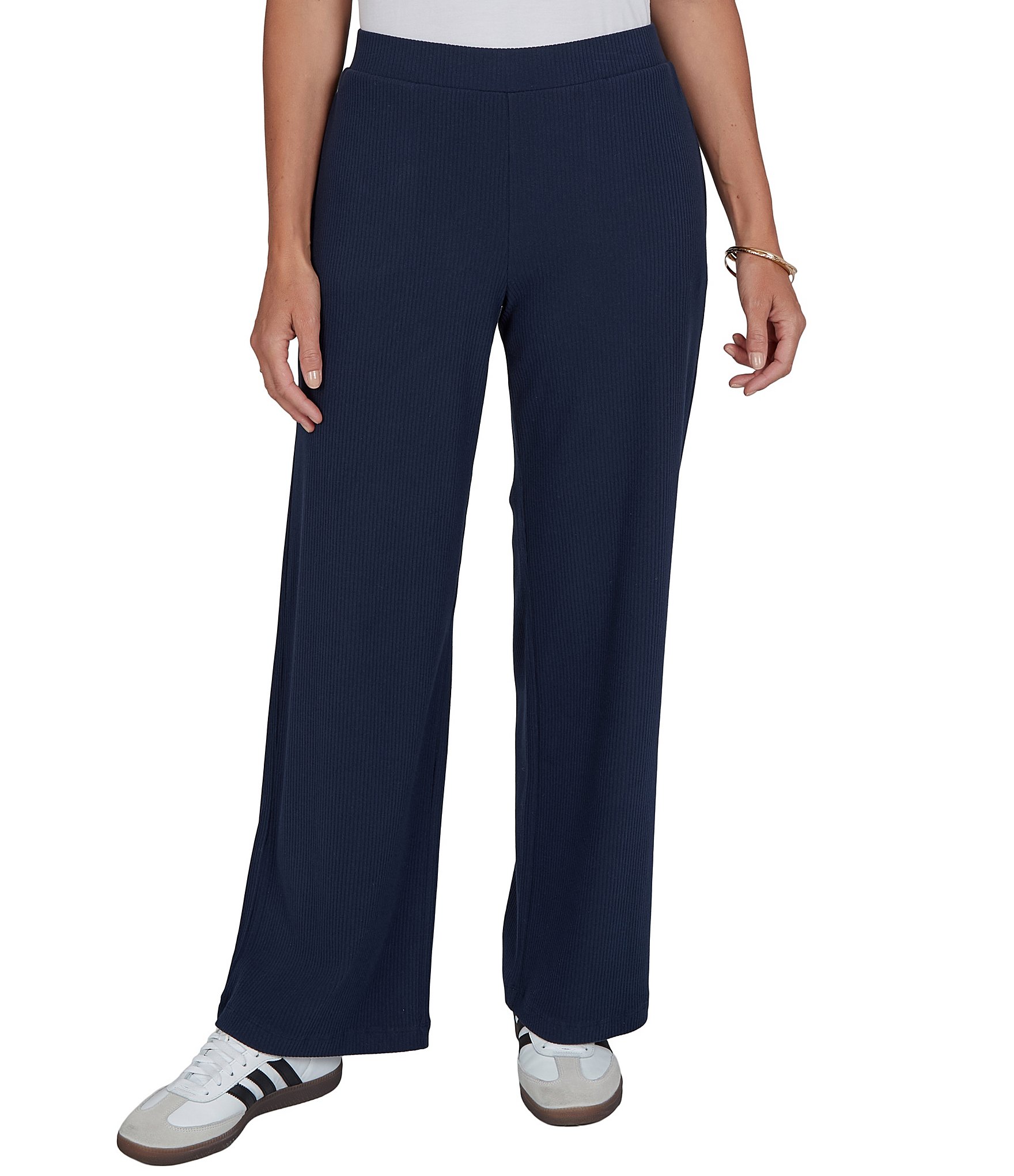 Ruby Rd. Coordinating Premium Rib Knit Full Length Lounge Pants