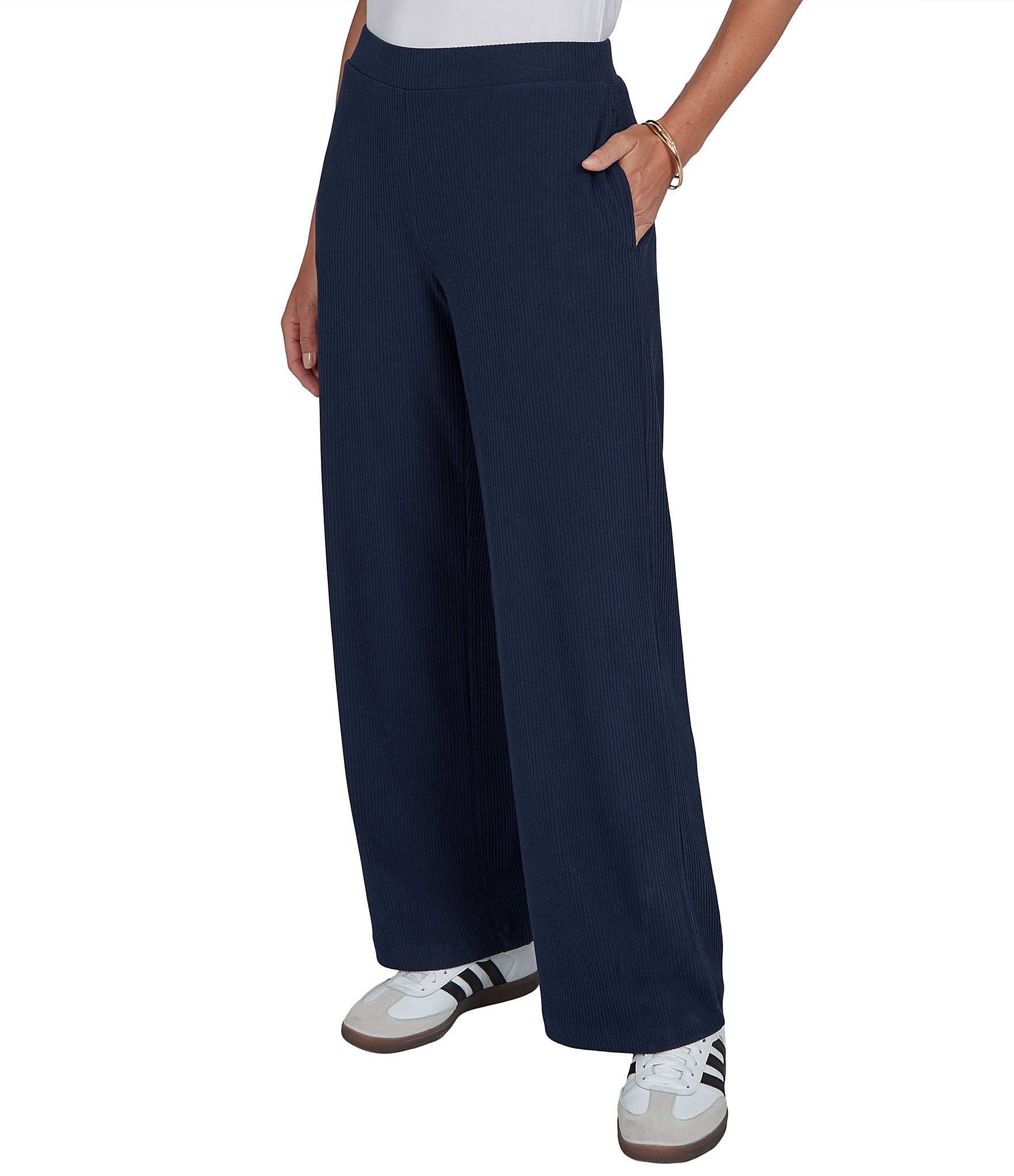Ruby Rd. Coordinating Premium Rib Knit Full Length Lounge Pants