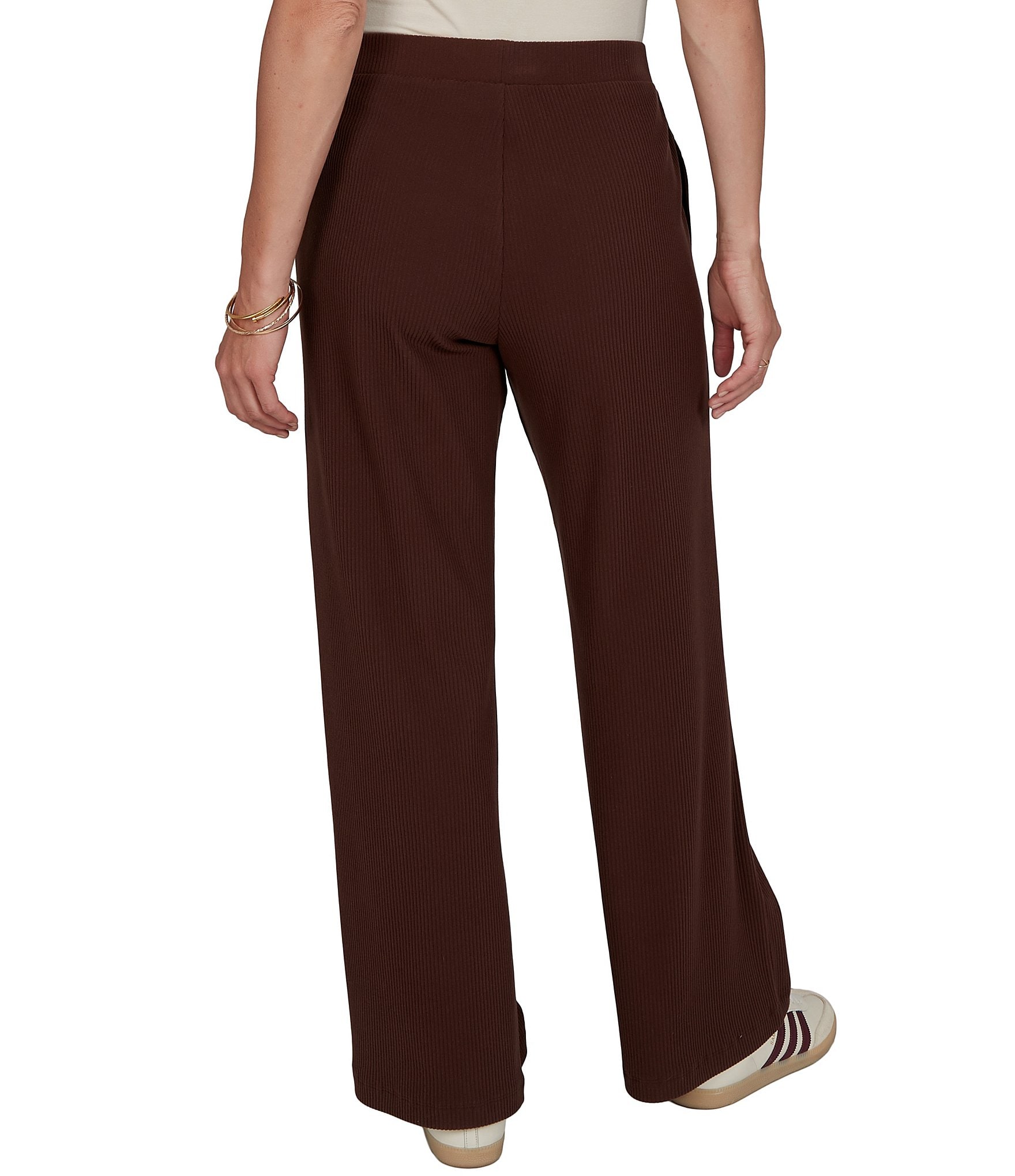 Ruby Rd. Coordinating Premium Rib Knit Full Length Lounge Pants