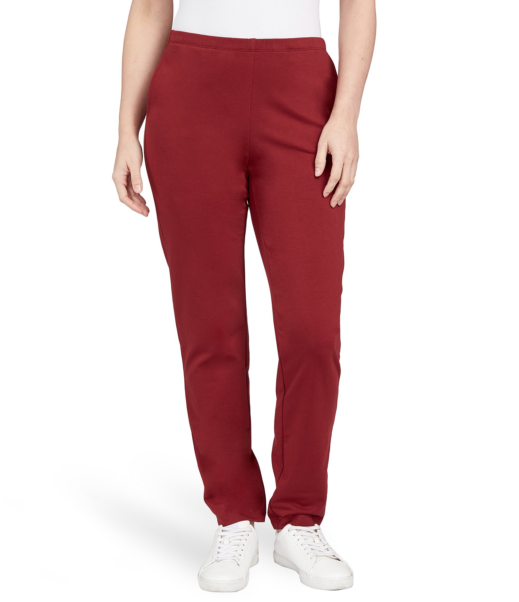 Ruby Rd. Petite Size French Knit Terry Pull-On Pants | Dillard's
