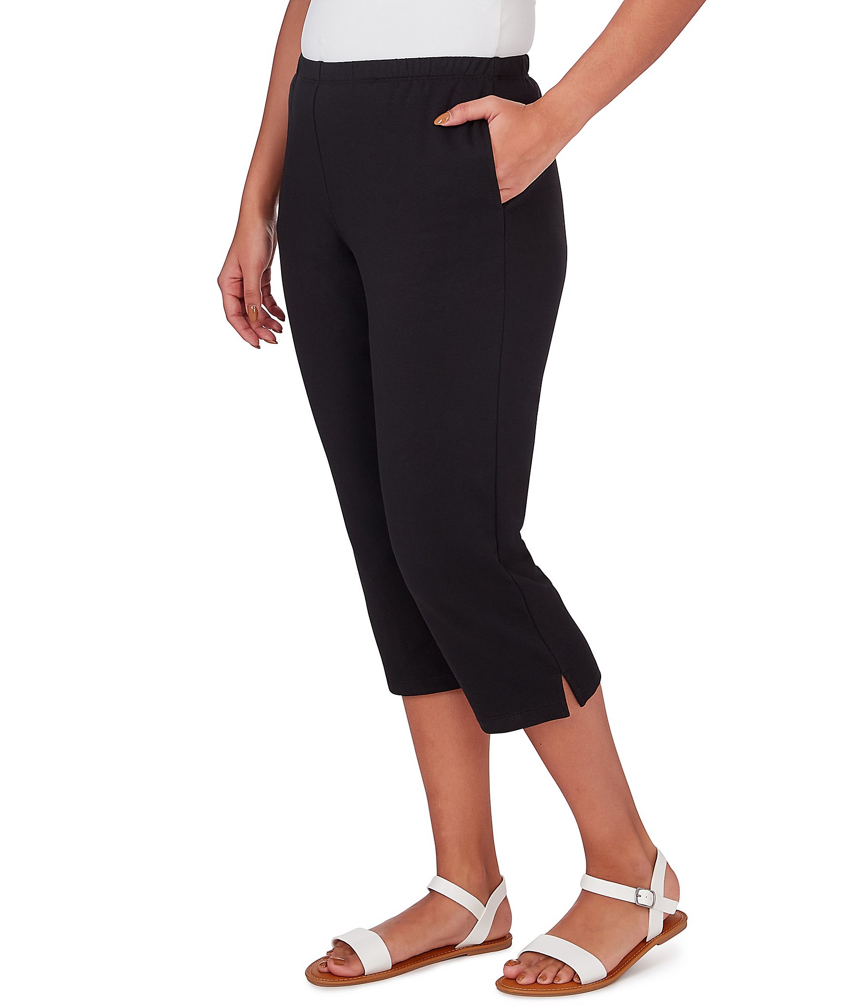 Ruby Rd. Petite Size French Terry Knit Pull-On Pants