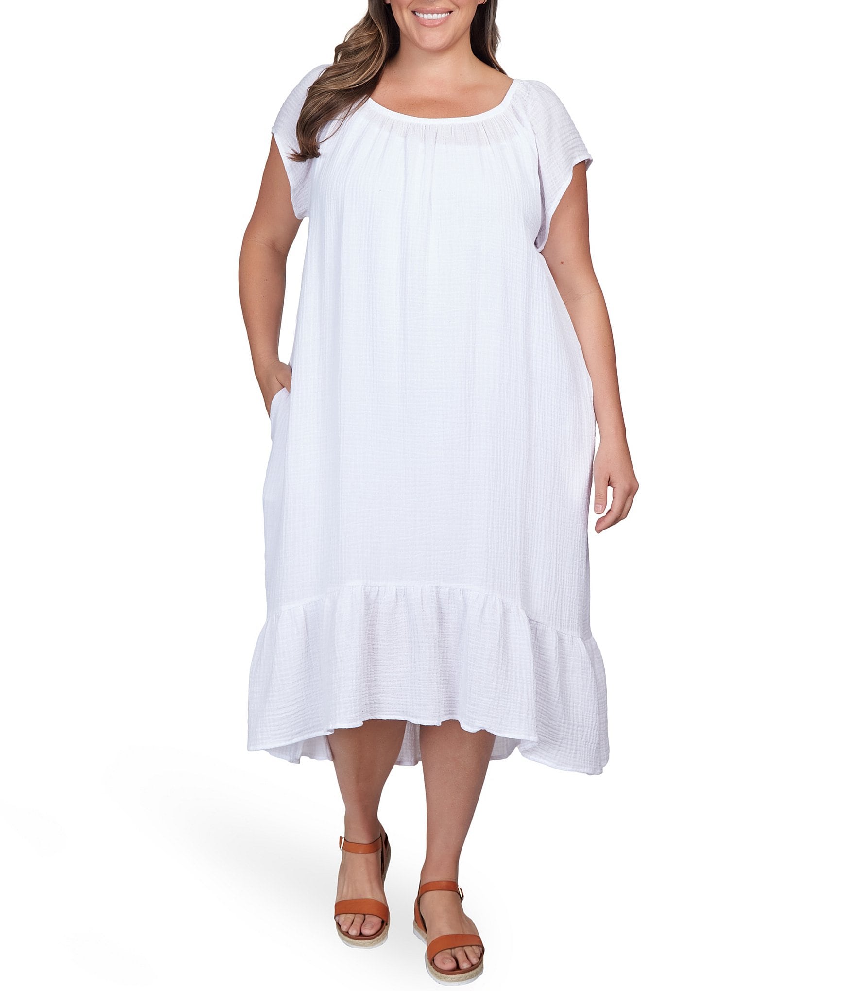 smag Hvornår fest casual white dresses: Women's Plus Size Clothing | Dillard's