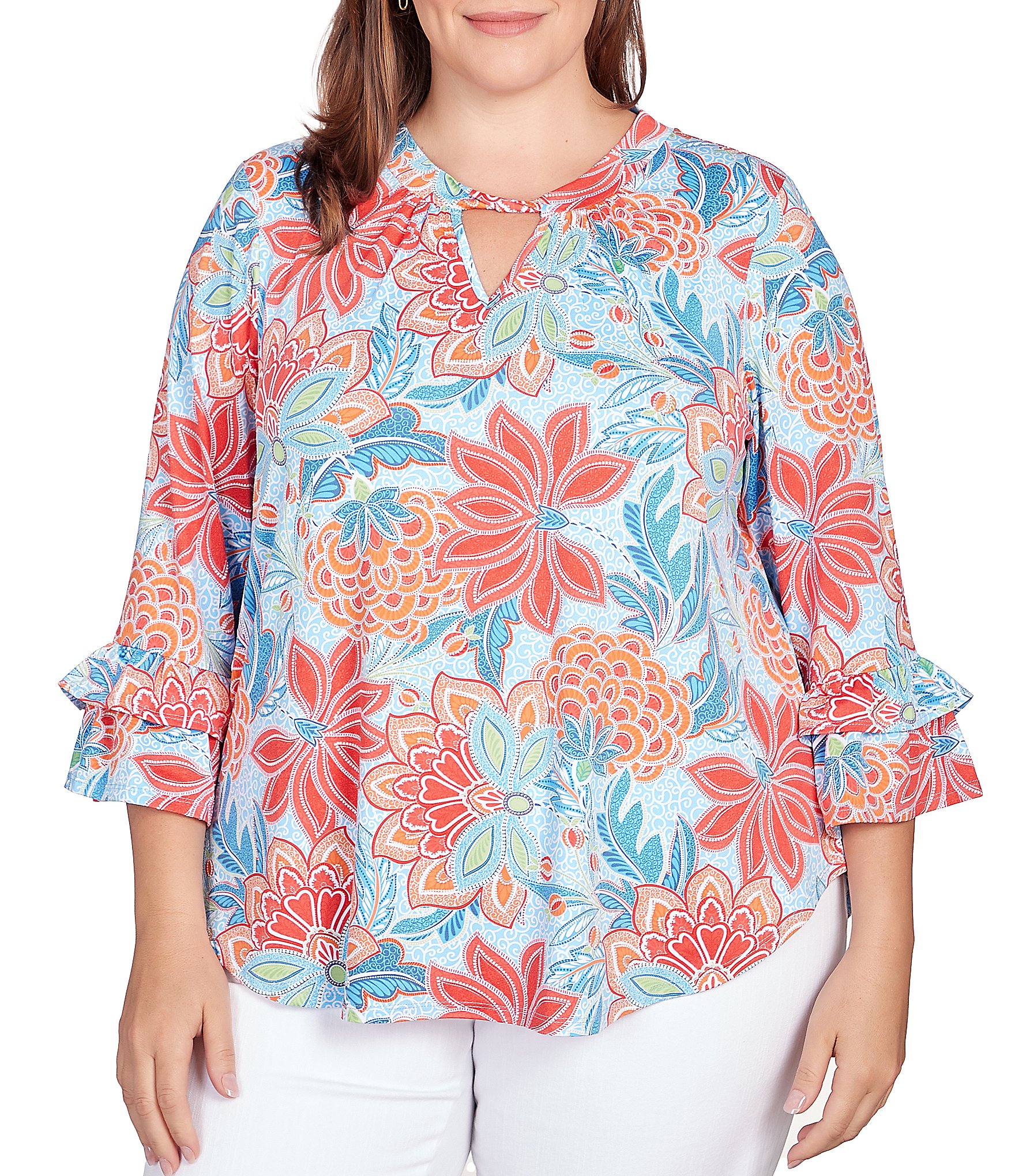 ruby rd tops: Women's Plus Size Clothing