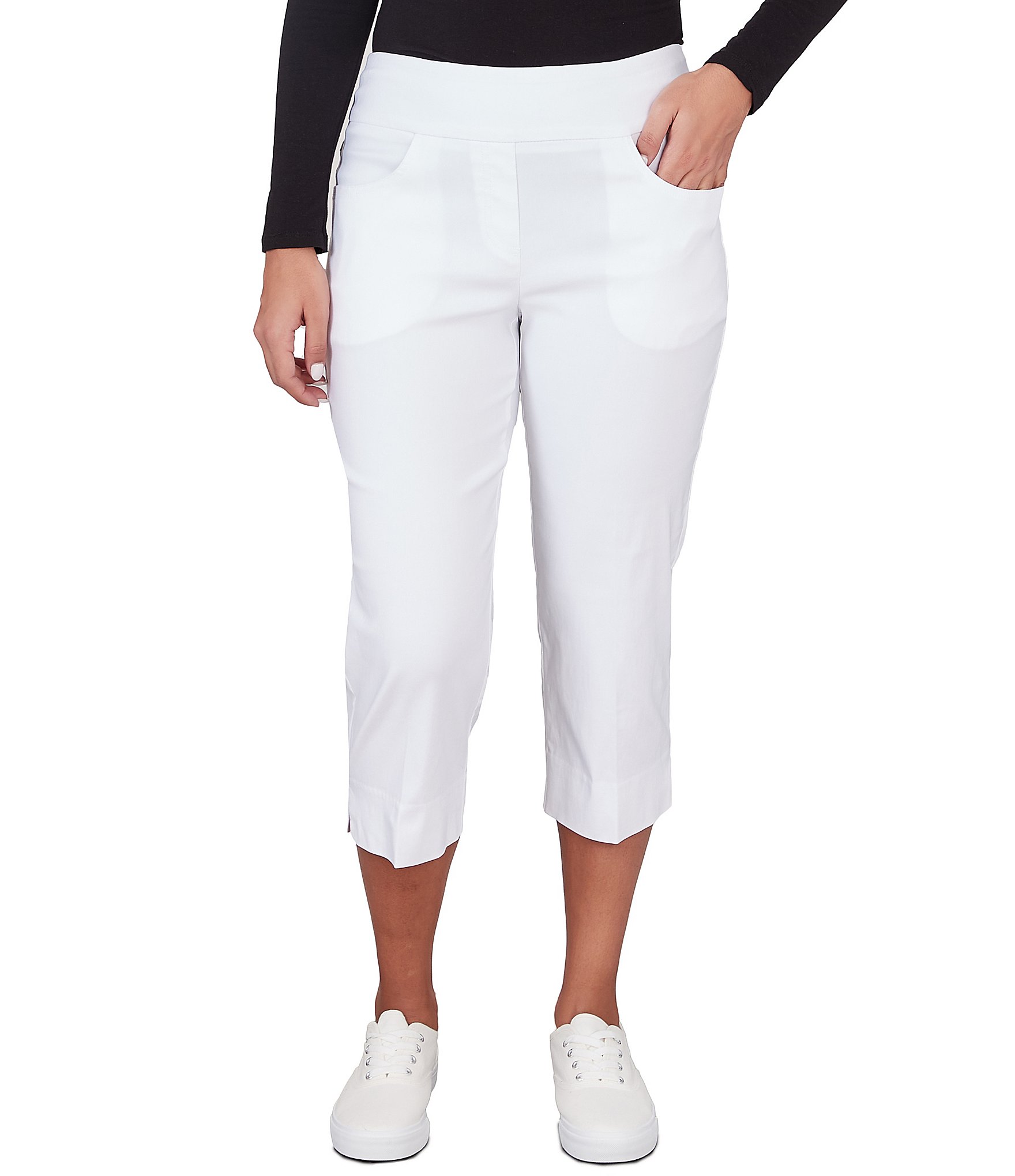 Ruby Rd. Pull-On Silky Tech Capri Pants | Dillard's