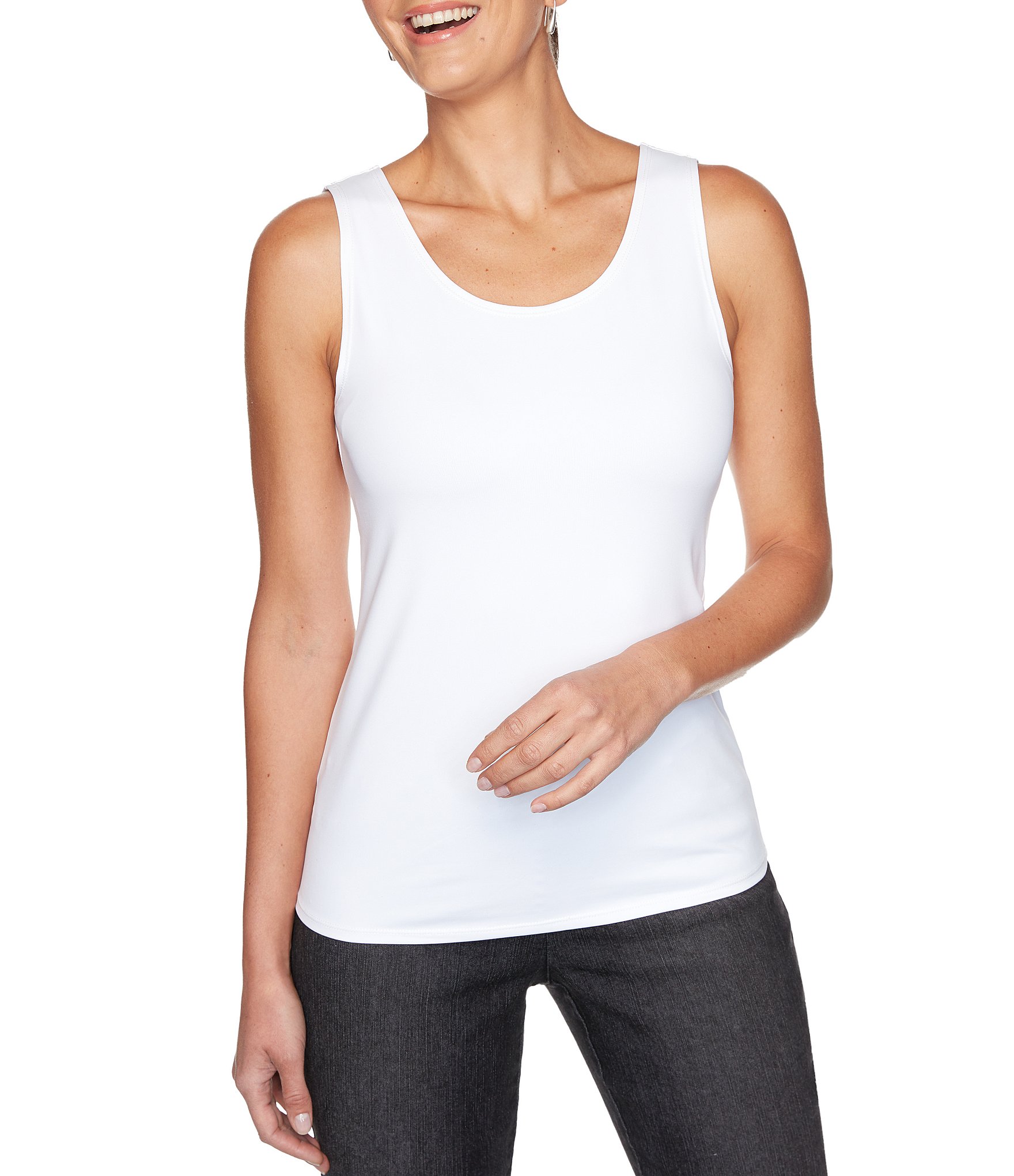 Ruby Rd. Scoop Neck Knit Tank