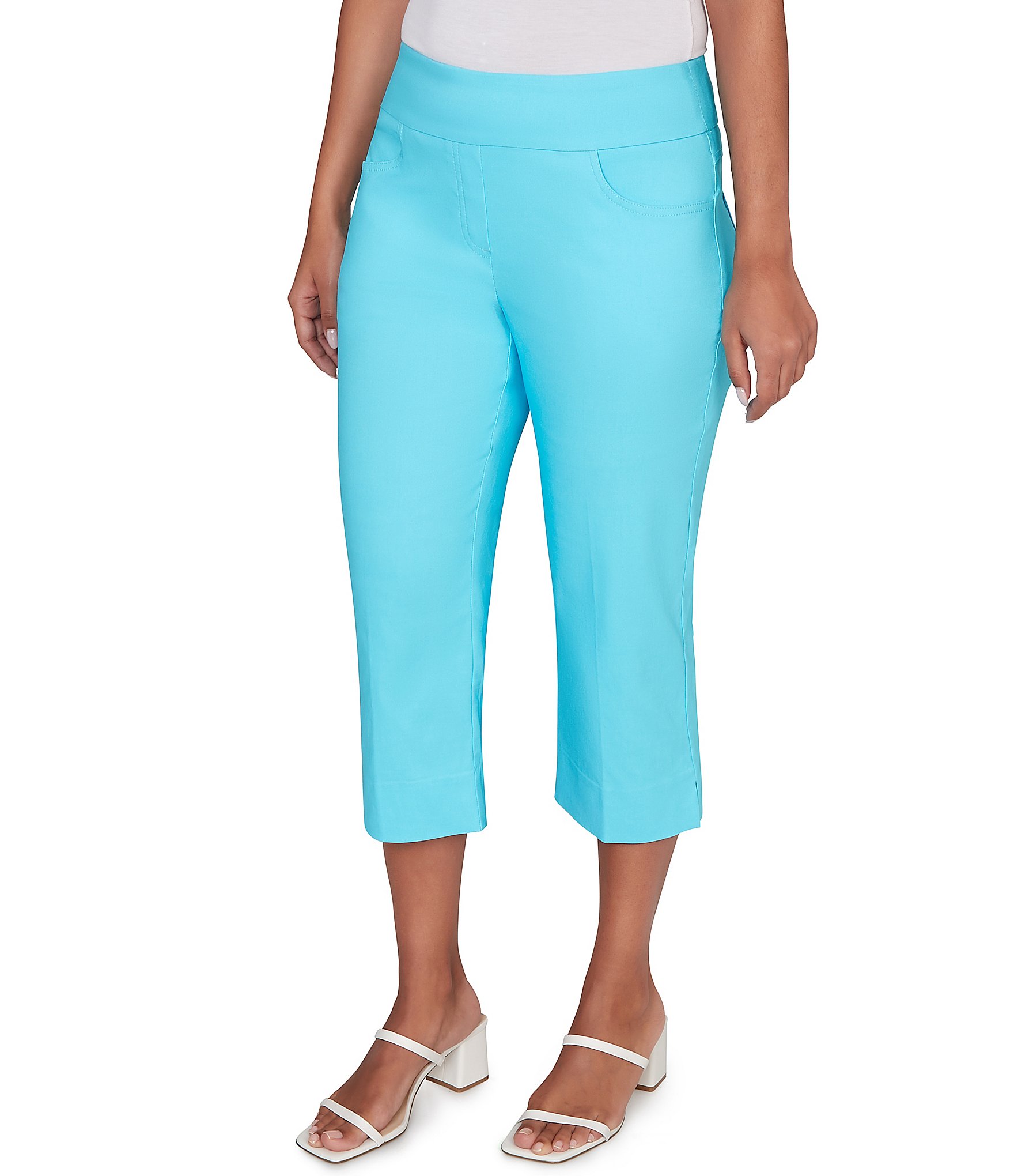 Ruby Rd. Stretch Straight Leg Pull-On Capri Pants
