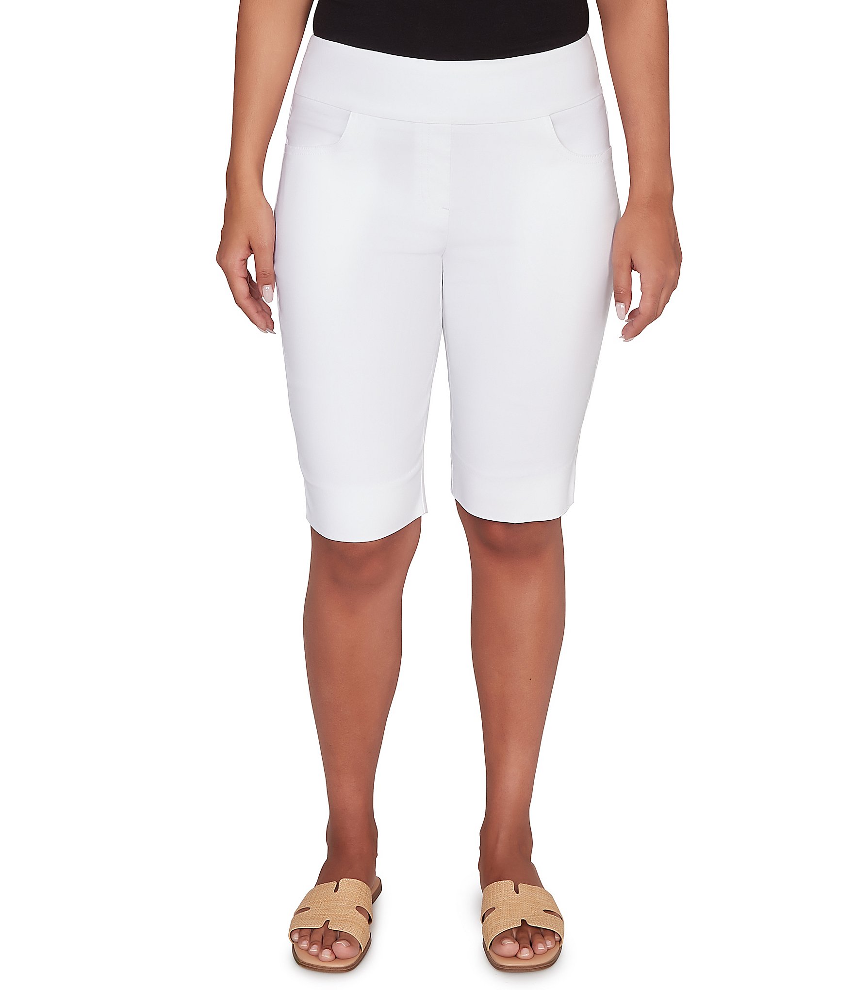 Ruby Rd. Silky Tech Bermuda Pull-On Shorts