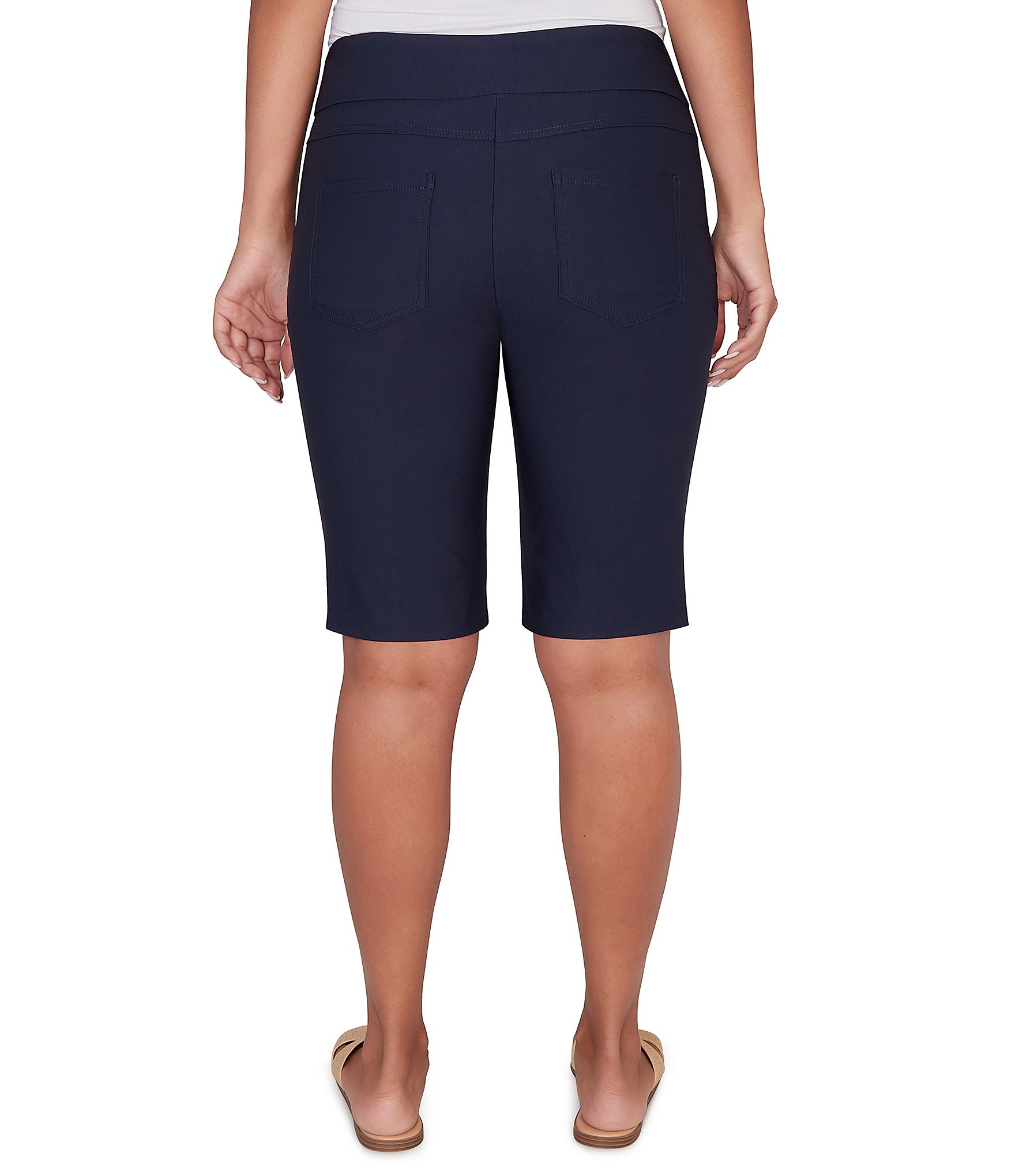 Ruby Rd. Silky Tech Bermuda Pull-On Shorts