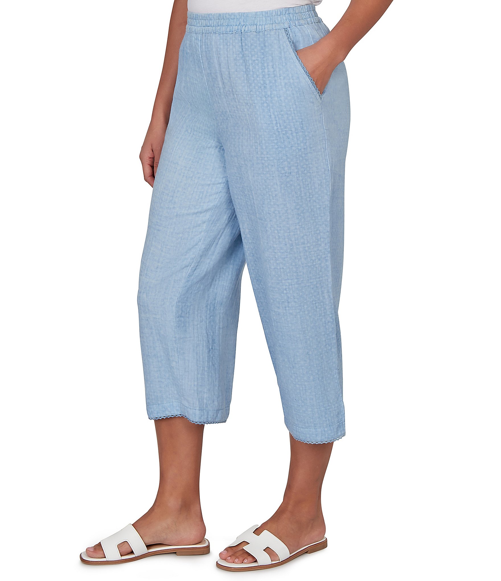 Ruby Rd. Soft Double Gauze Relaxed Pull-On Pant