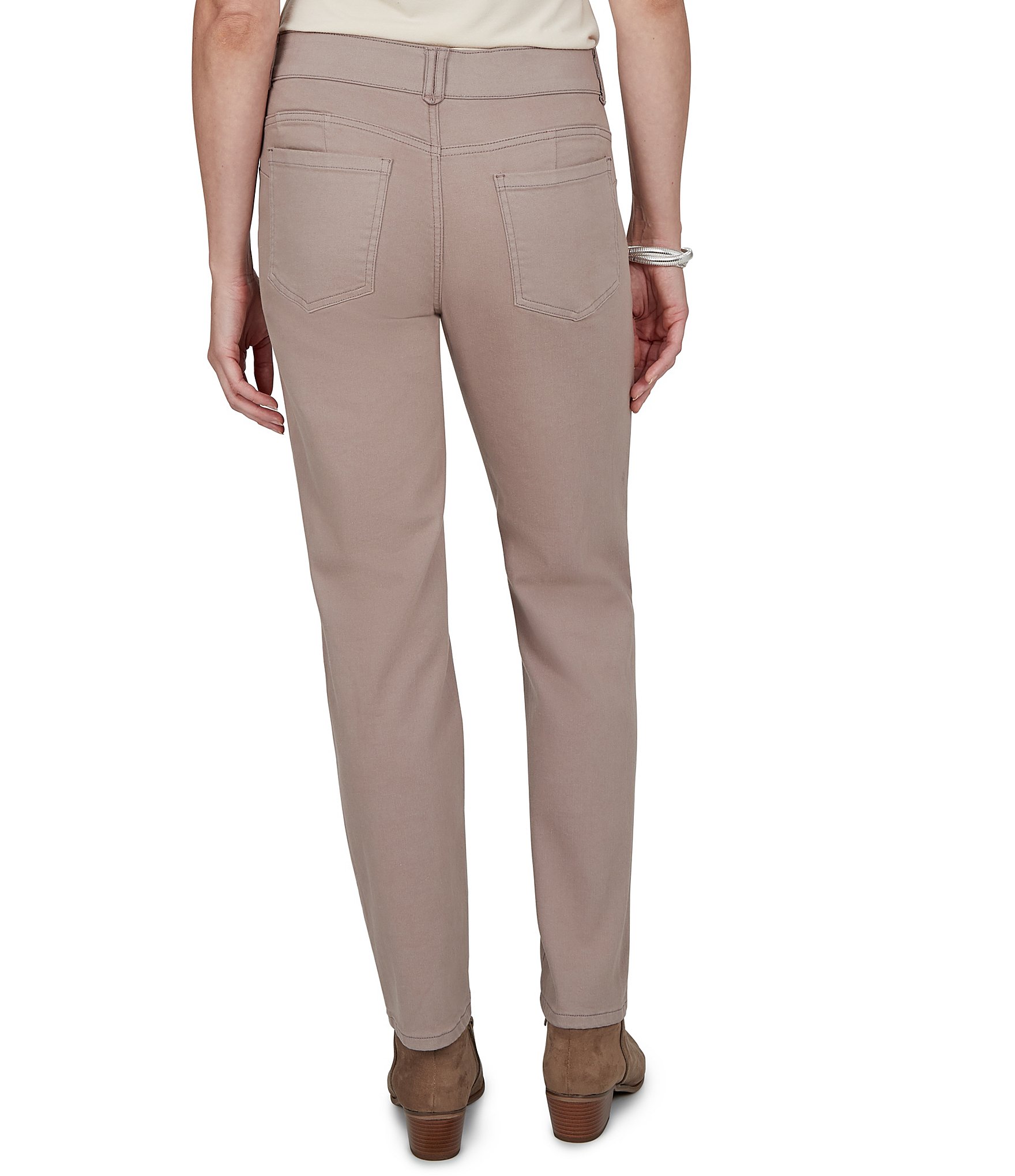 Ruby Rd. Soft Stretch Straight Leg Denim Ankle Pants