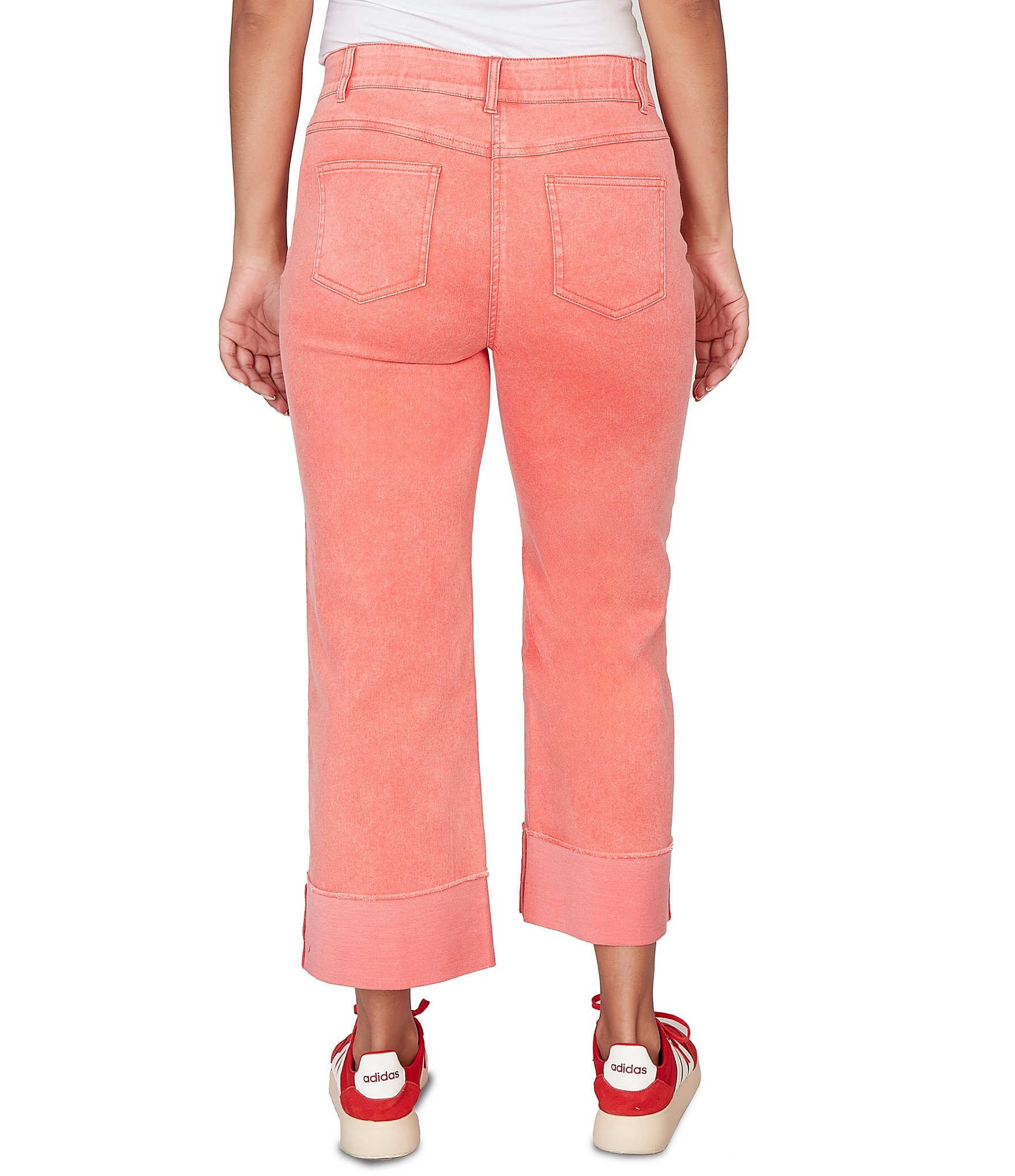 Ruby Rd. Softly Faded Cuffed Denim Jeans