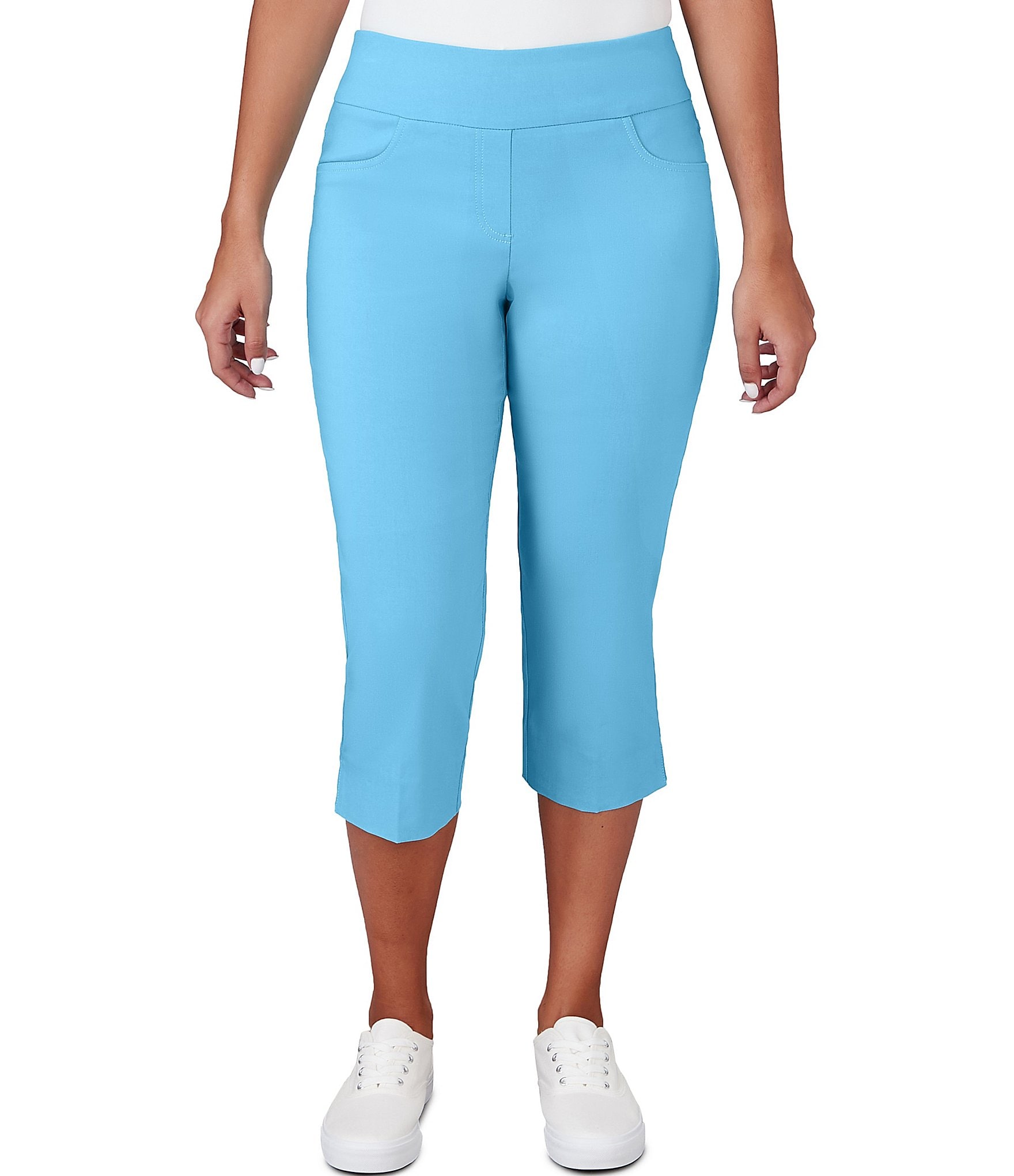 Women's Mid-Blue Capri Pants