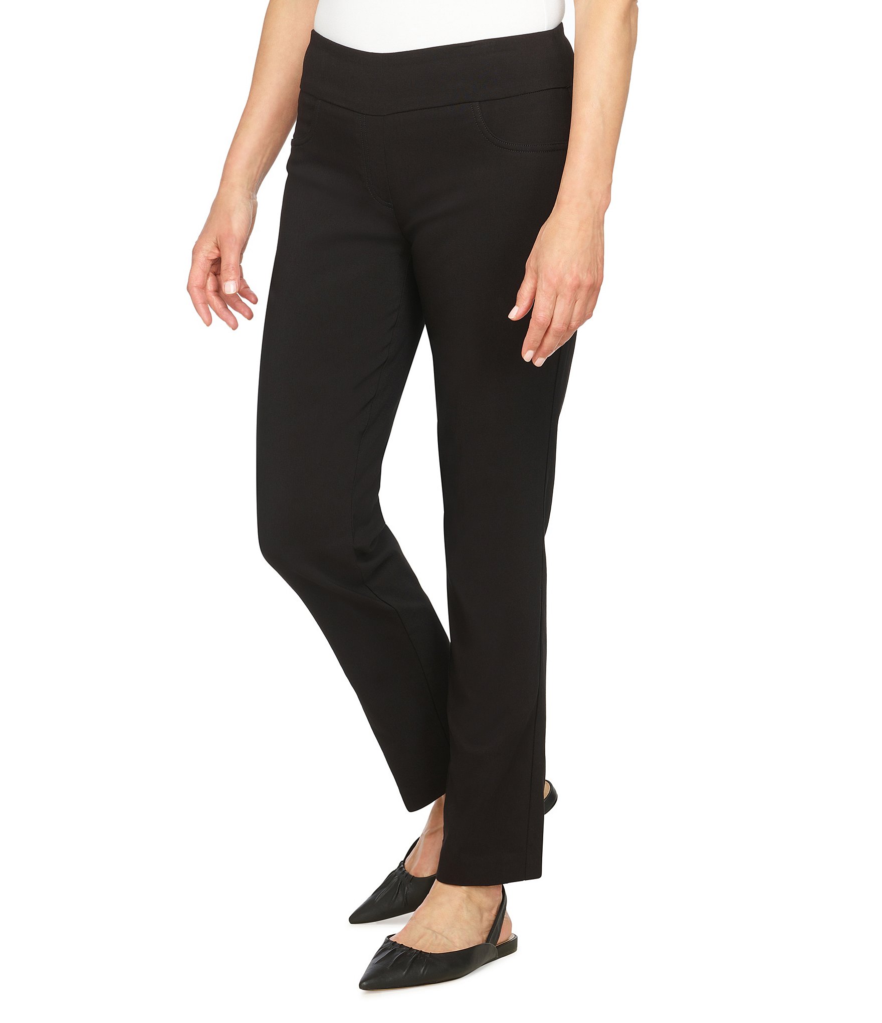 Ruby Rd. Pull-On Stretch French Terry Pants