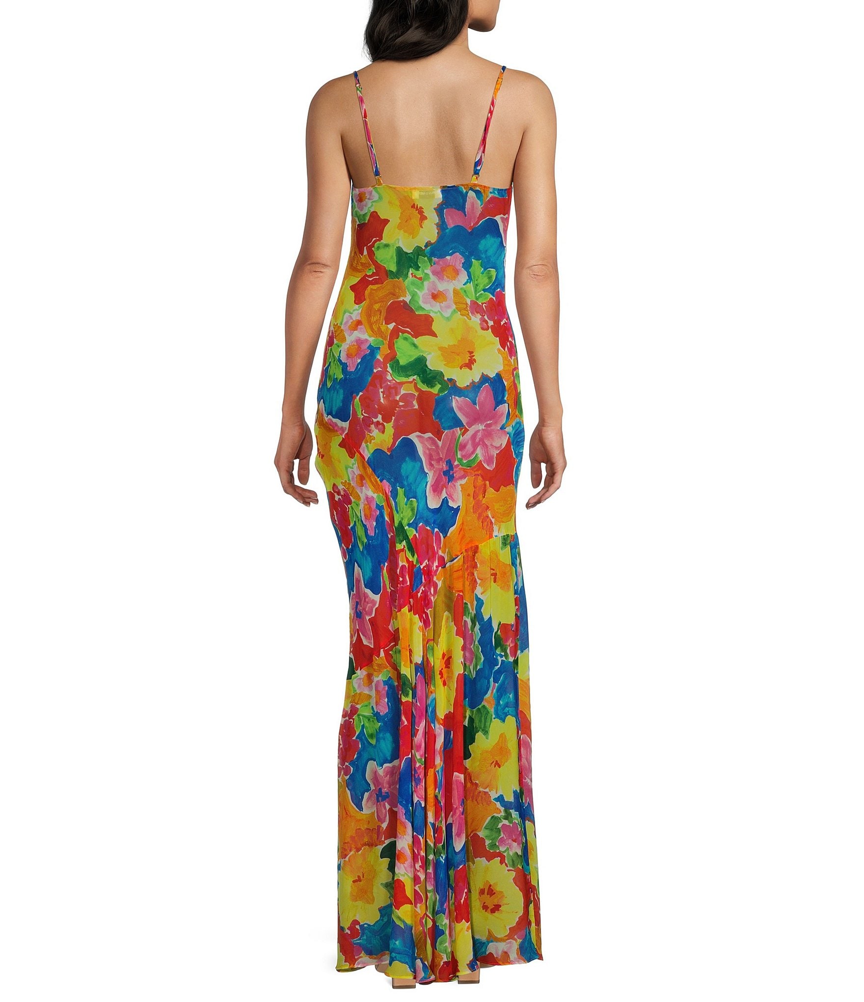 Rumored Santeria Cowl Neck Maxi Dress