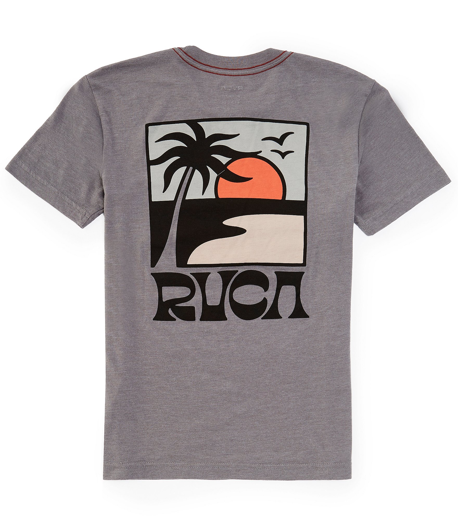 RVCA Big Boys 8-20 Short Sleeve Palm Tree Graphic T-Shirt | Dillard's