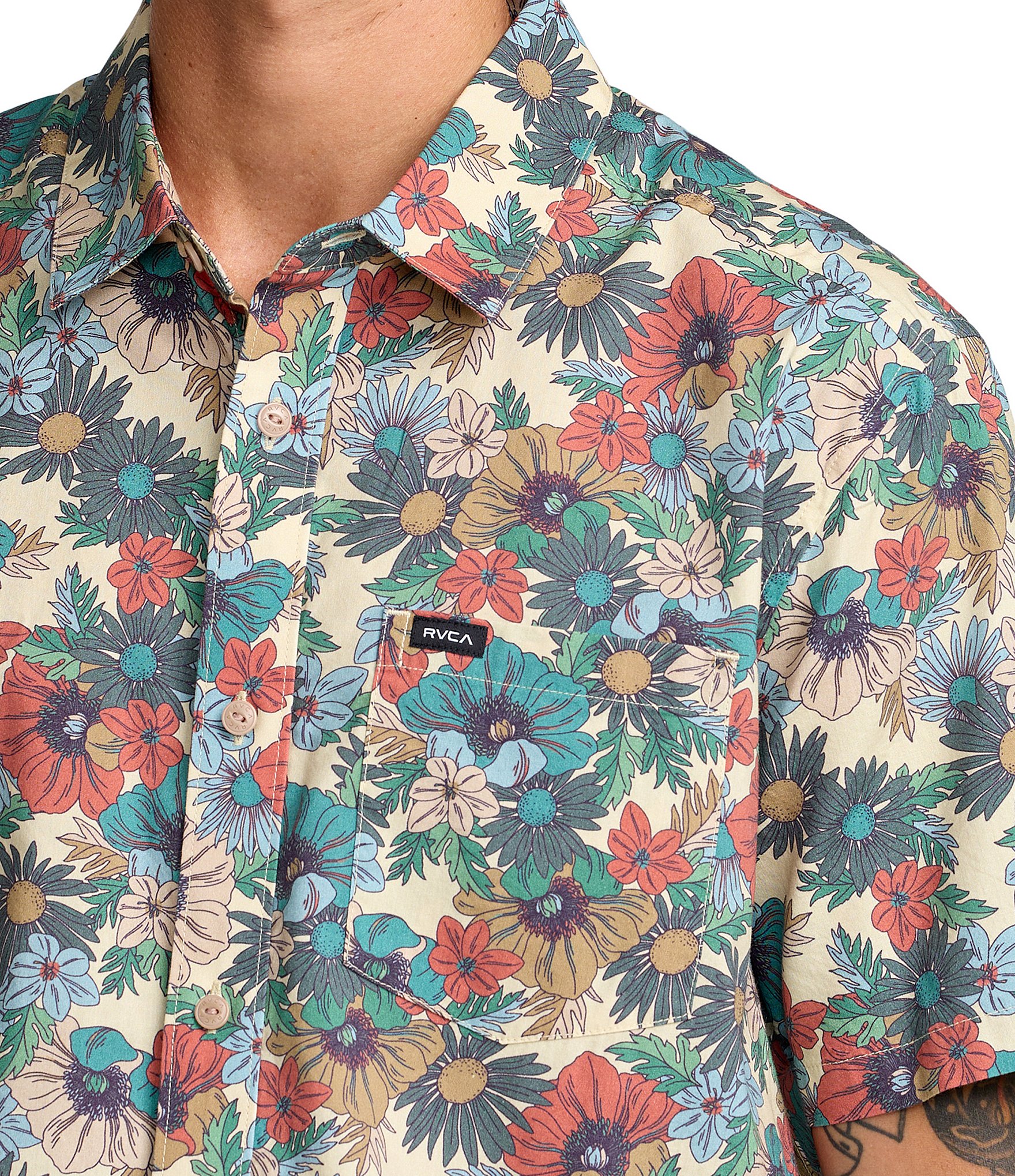 RVCA Botanical Short Sleeve Woven Shirt