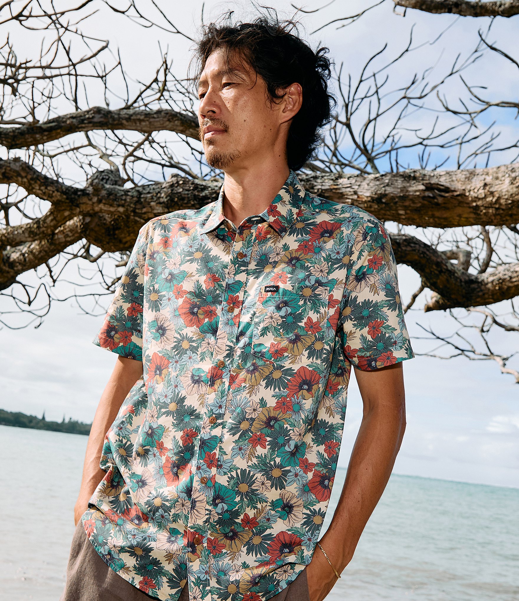 RVCA Botanical Short Sleeve Woven Shirt