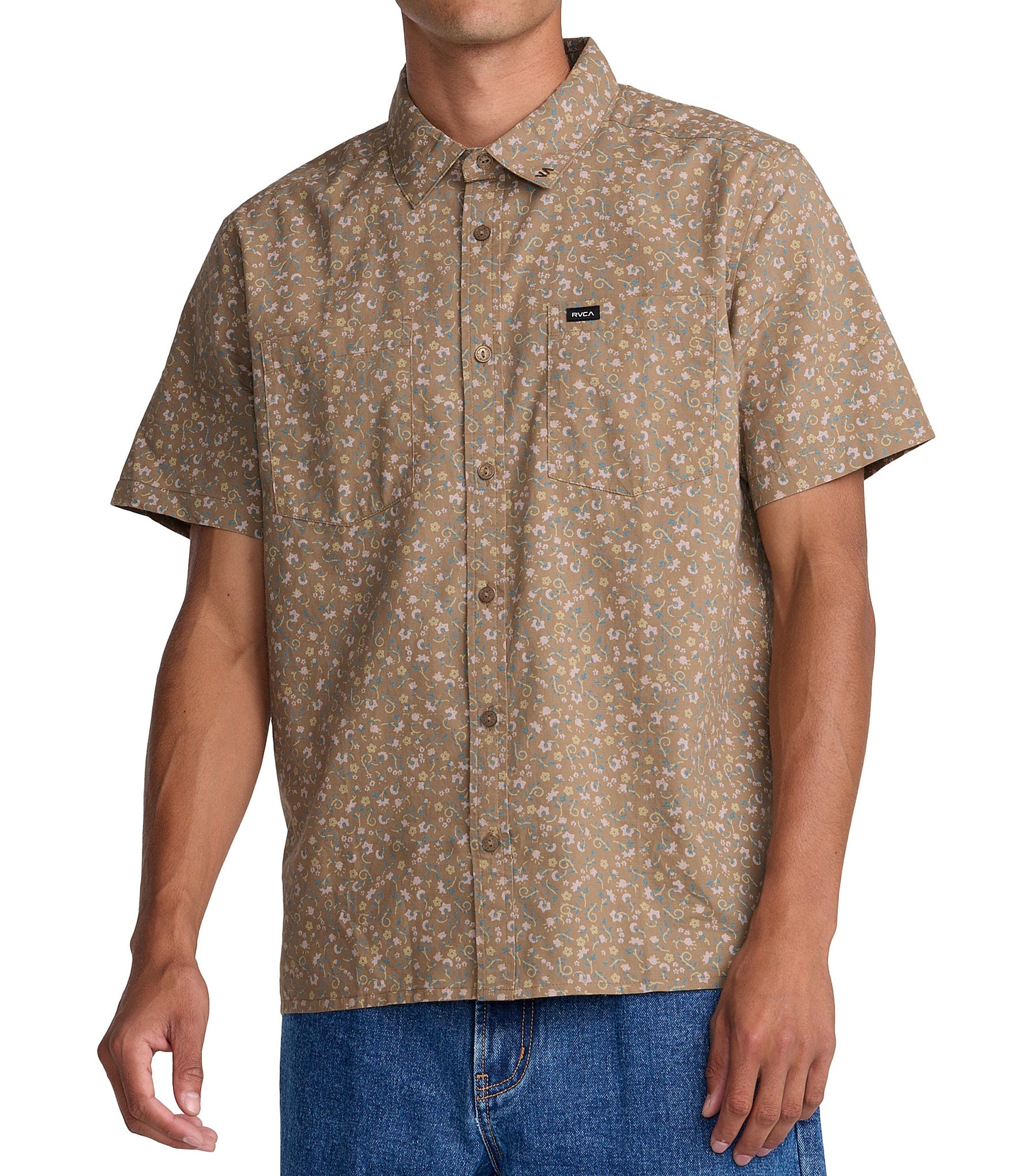 RVCA Breezy Ditsy Short Sleeve Woven Shirt