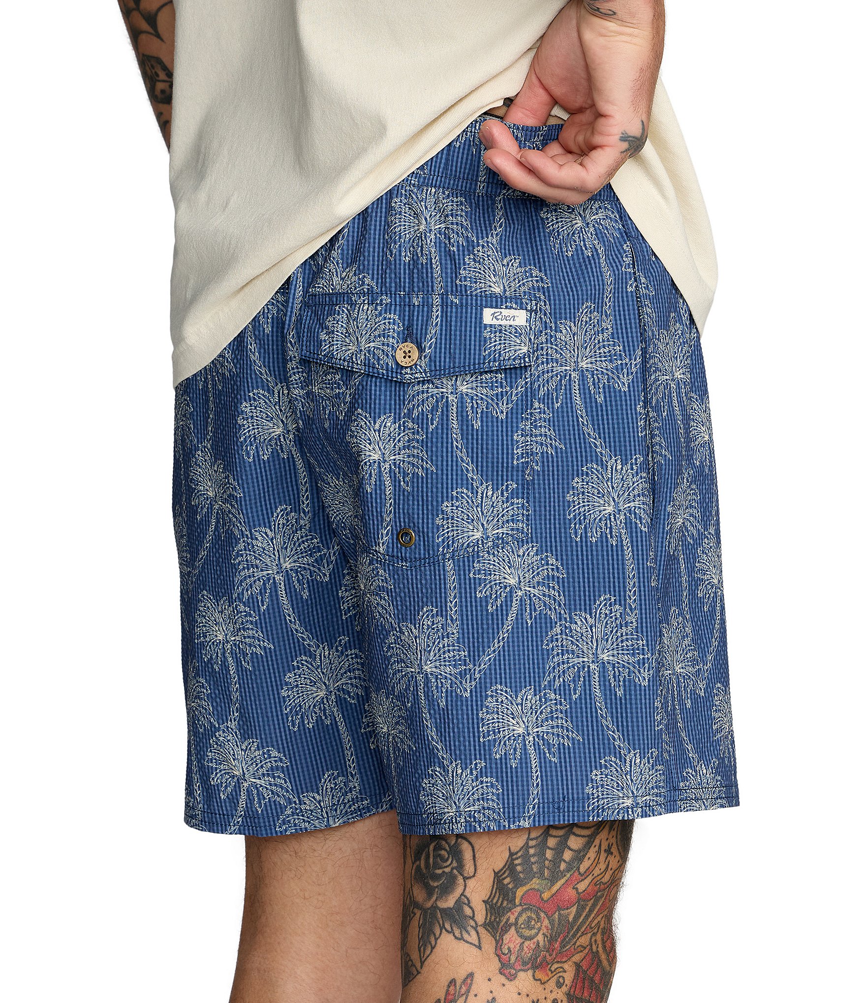 RVCA Exotica Printed 16#double; Shorts