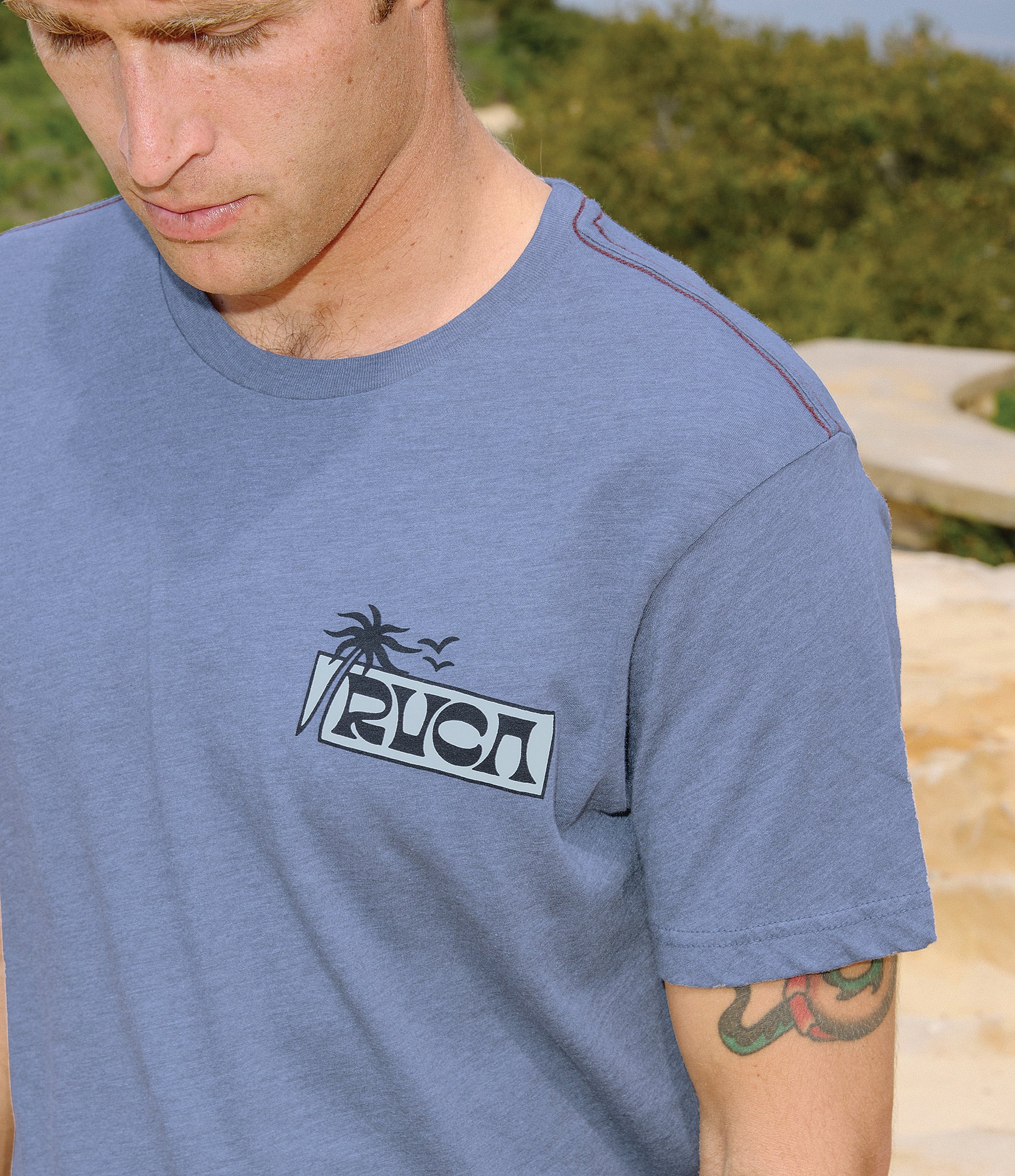 RVCA Palm Set Short Sleeve Graphic T-Shirt