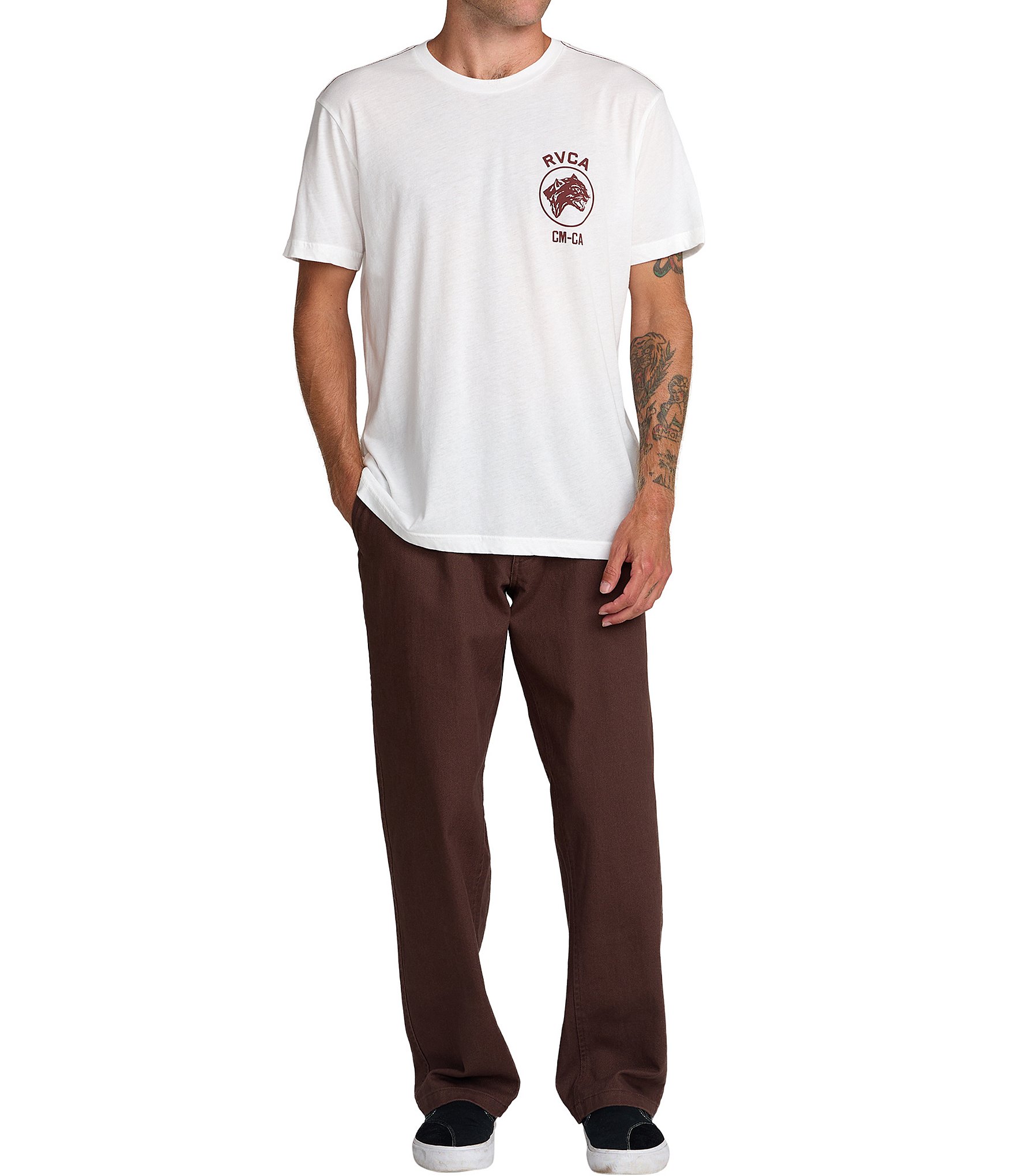 RVCA Short Sleeve Sky Cat T-Shirt