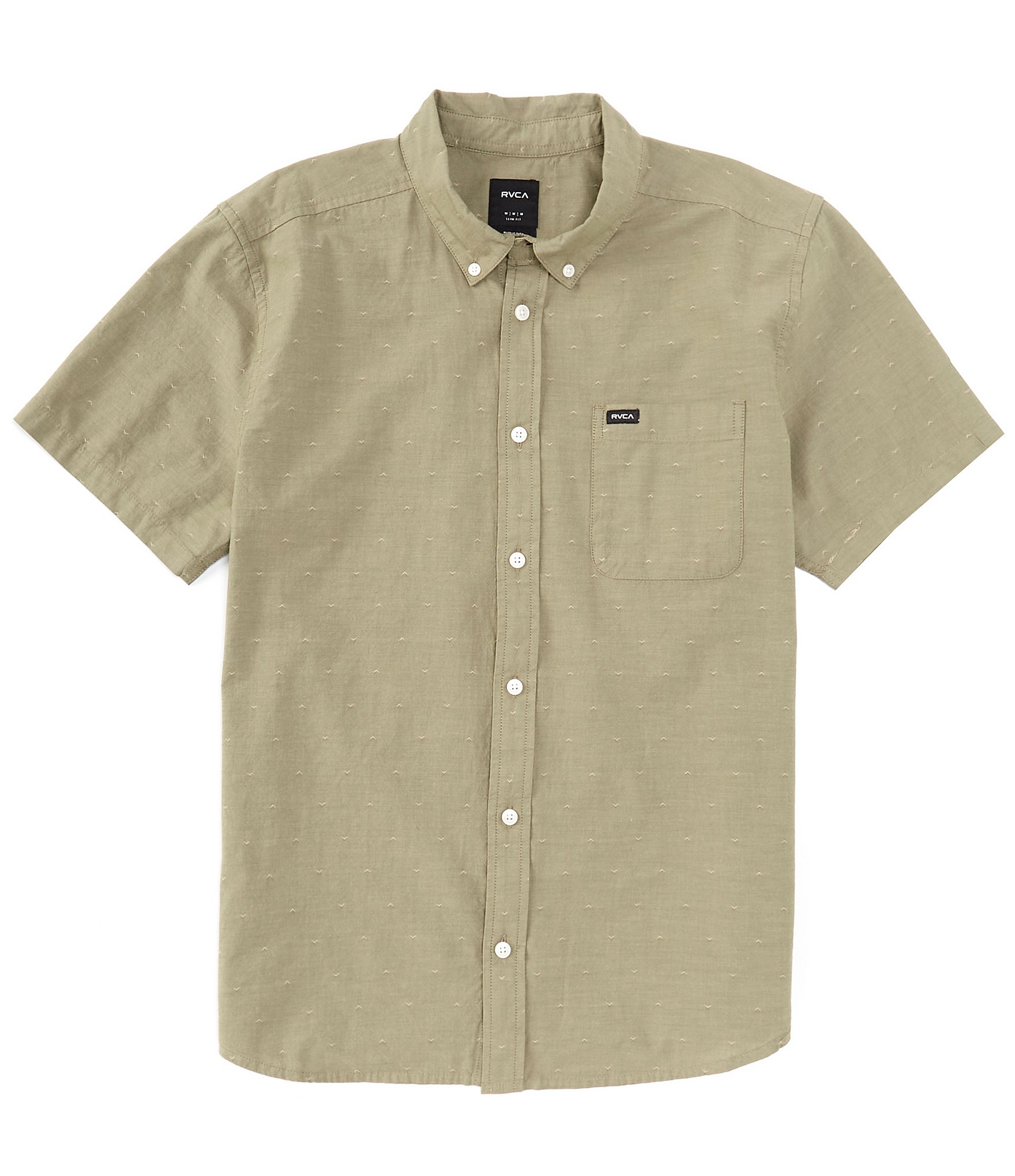 RVCA Short Sleeve That'll Do Dobby Shirt | Dillard's