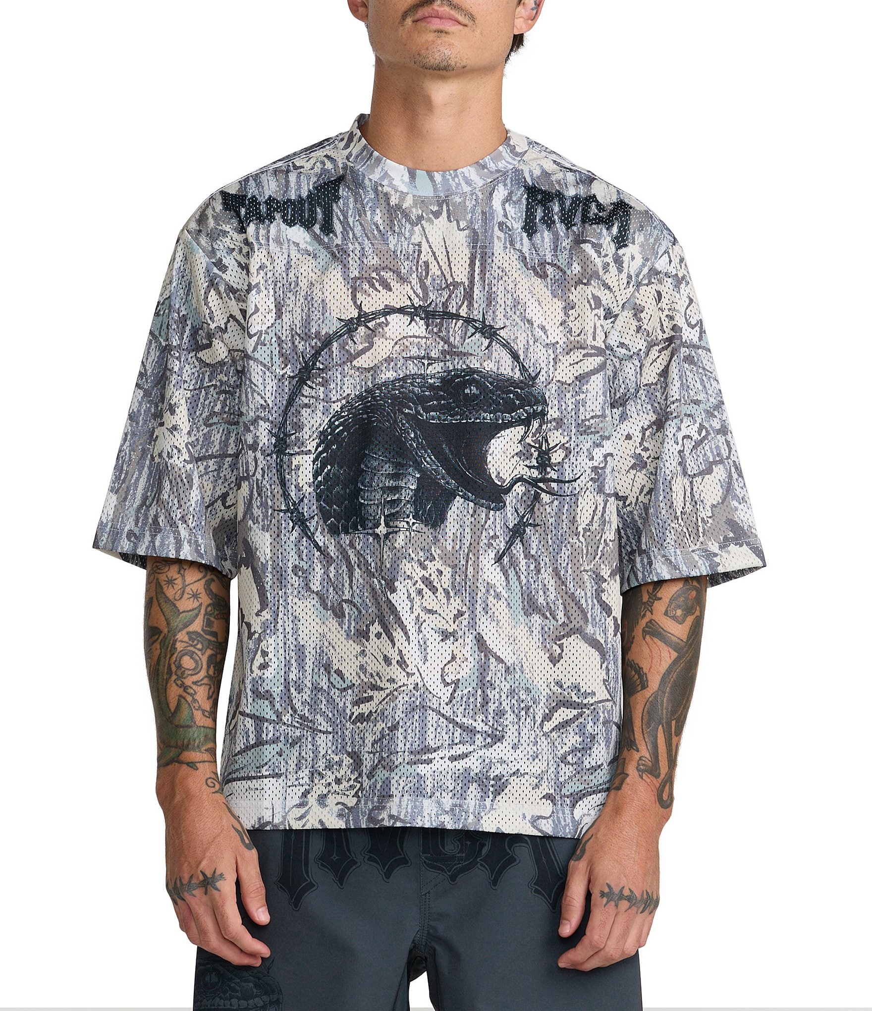 RVCA Tapout Mesh Jersey T-Shirt