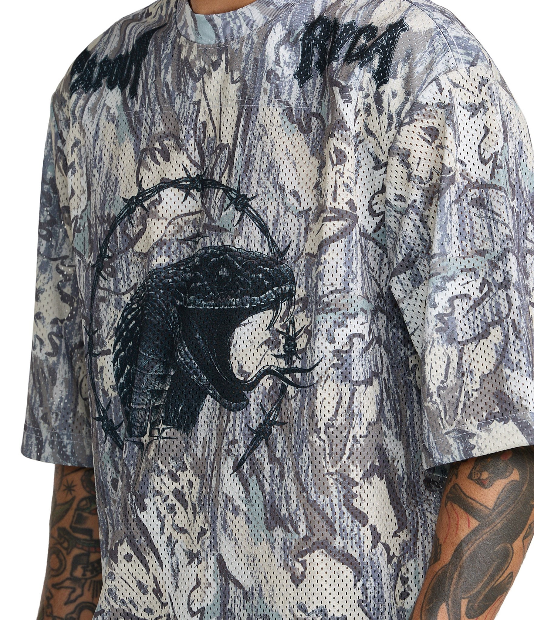 RVCA Tapout Mesh Jersey T-Shirt