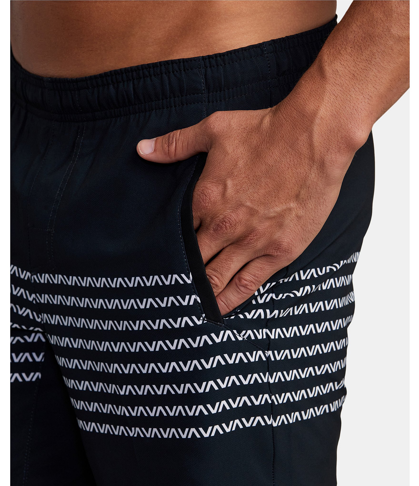 RVCA Yogger Performance Stretch 17#double; Outseam Print Walk Shorts