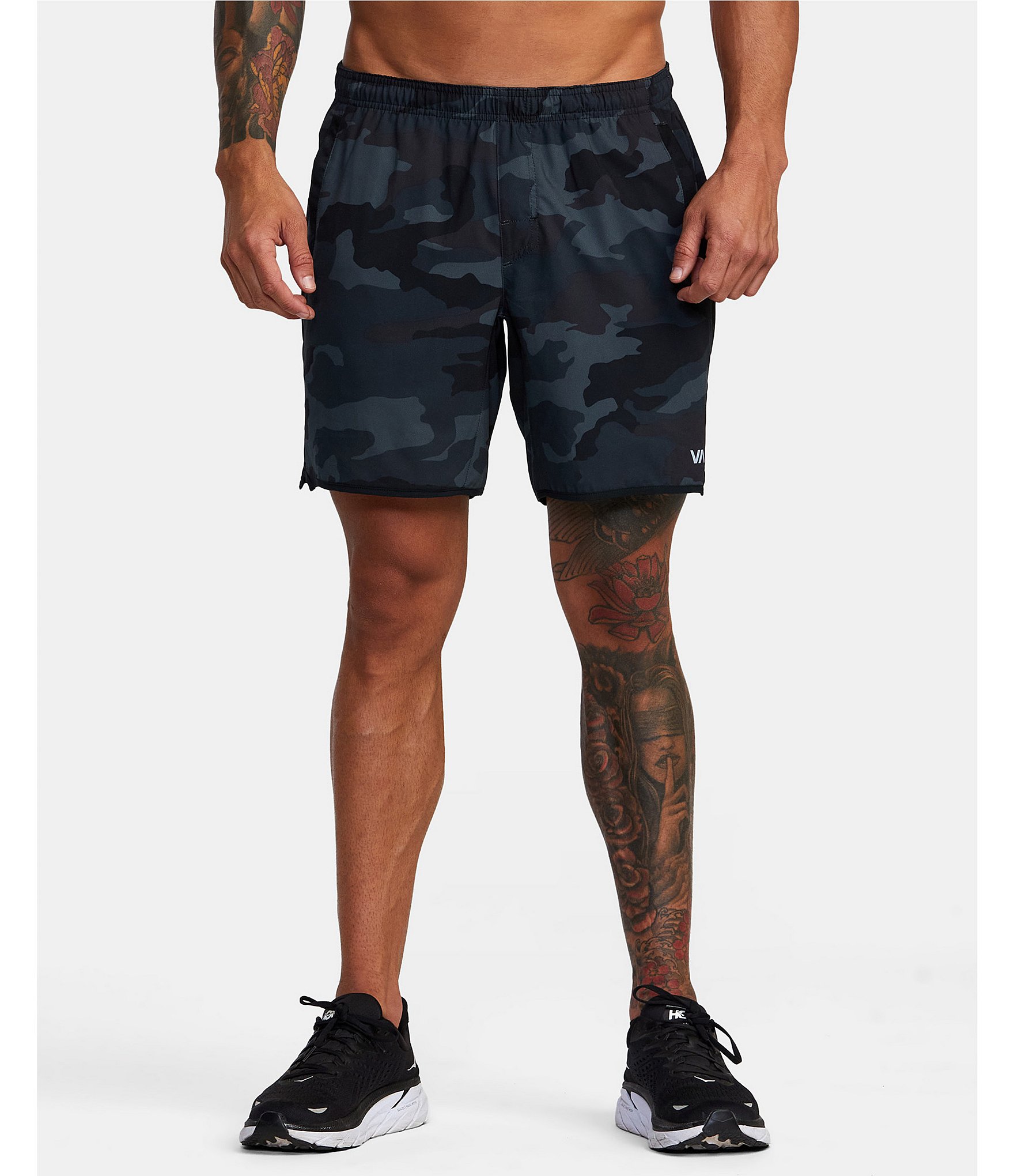 RVCA Yogger Performance Stretch 17#double; Outseam Print Walk Shorts