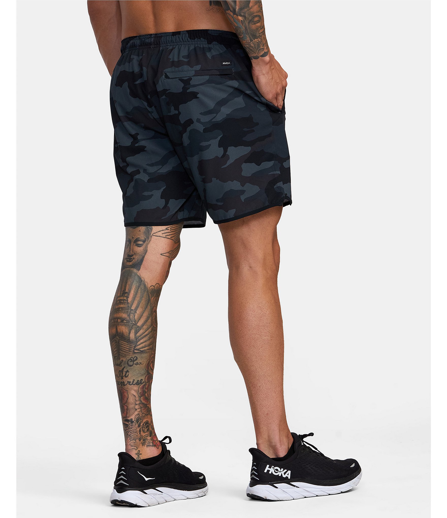 RVCA Yogger Performance Stretch 17#double; Outseam Print Walk Shorts