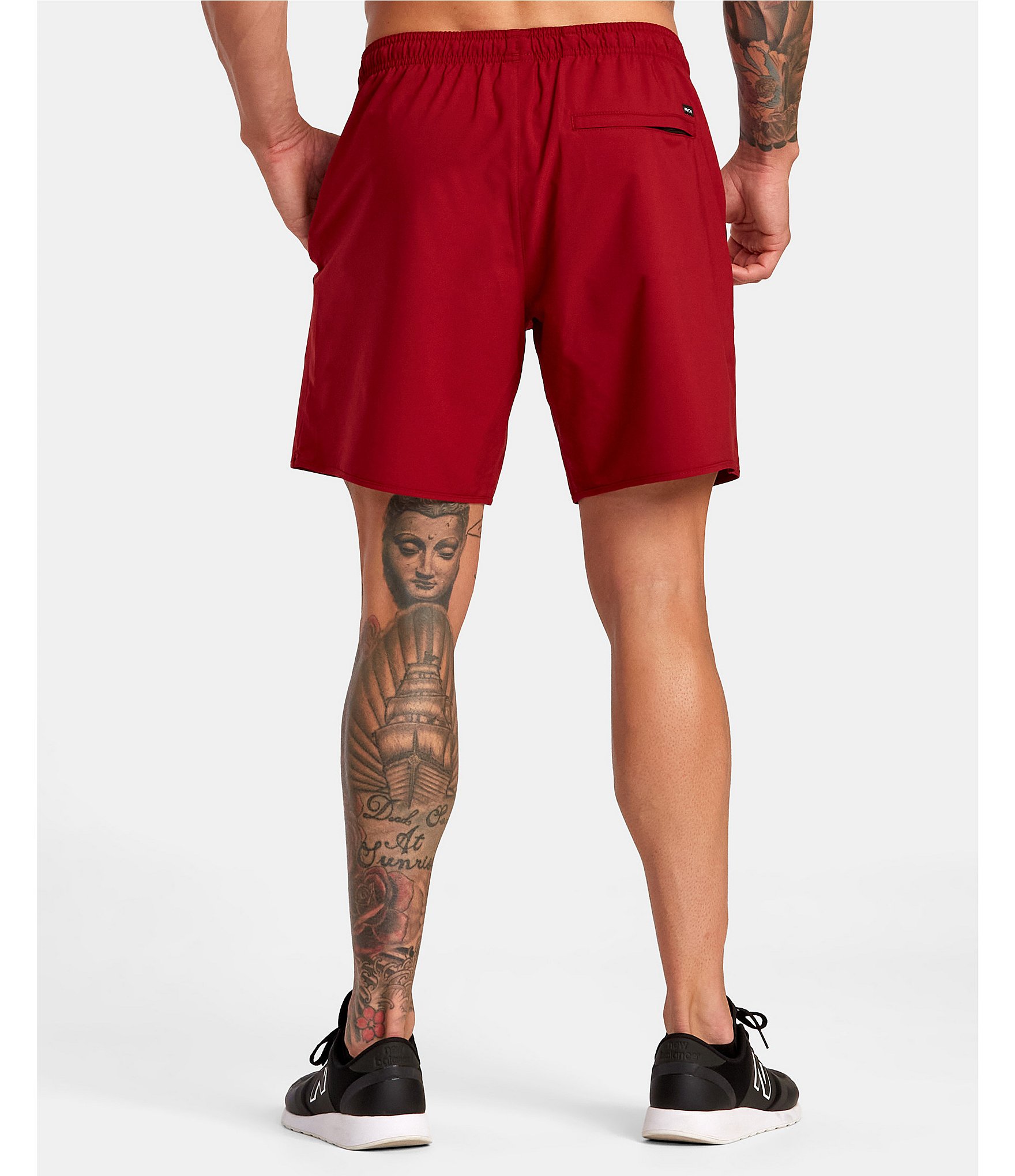 RVCA Yogger Performance Stretch 17#double; Outseam Solid Walk Shorts