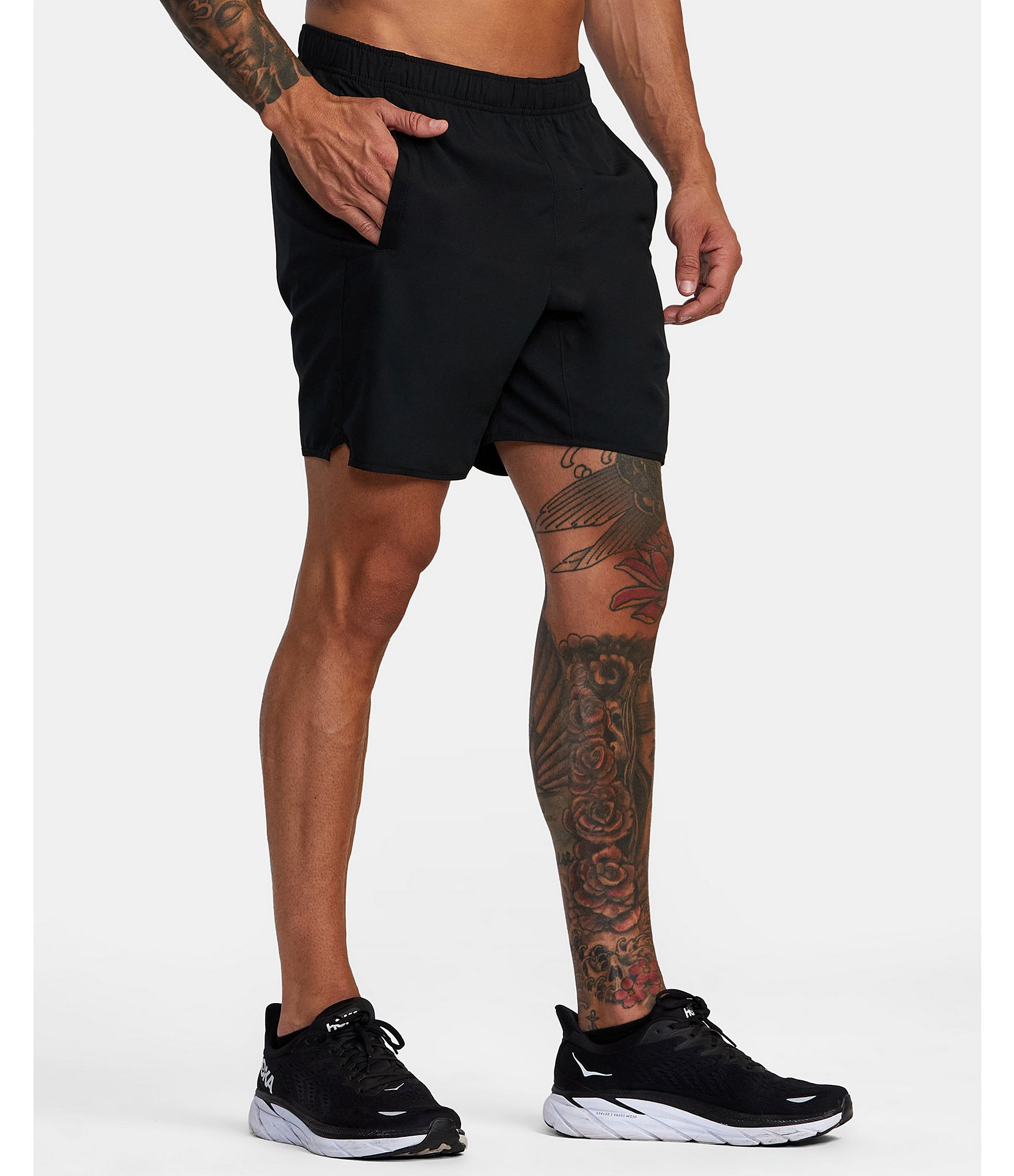 RVCA Yogger Performance Stretch 17#double; Outseam Solid Walk Shorts