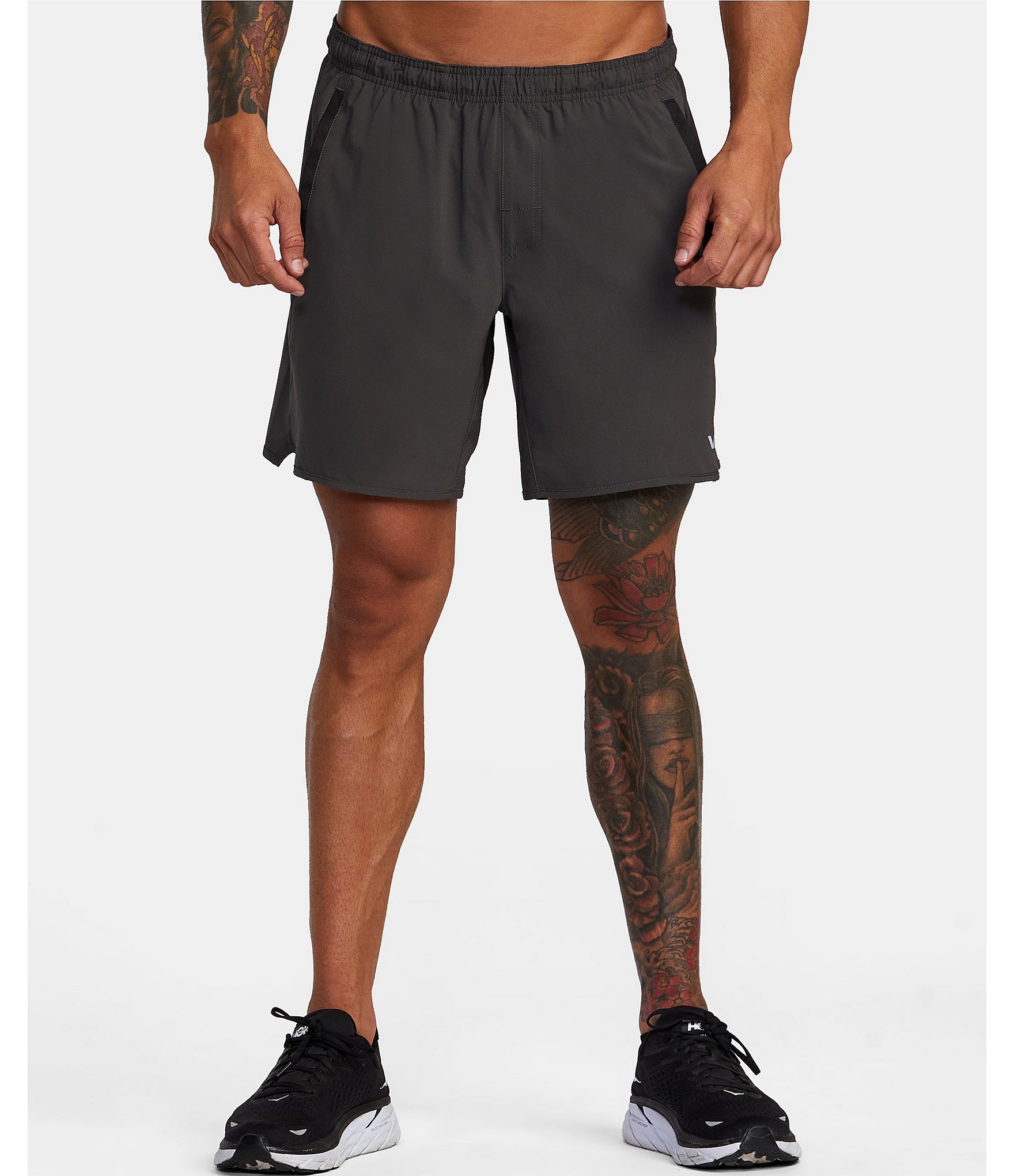 RVCA Yogger Performance Stretch 17#double; Outseam Solid Walk Shorts