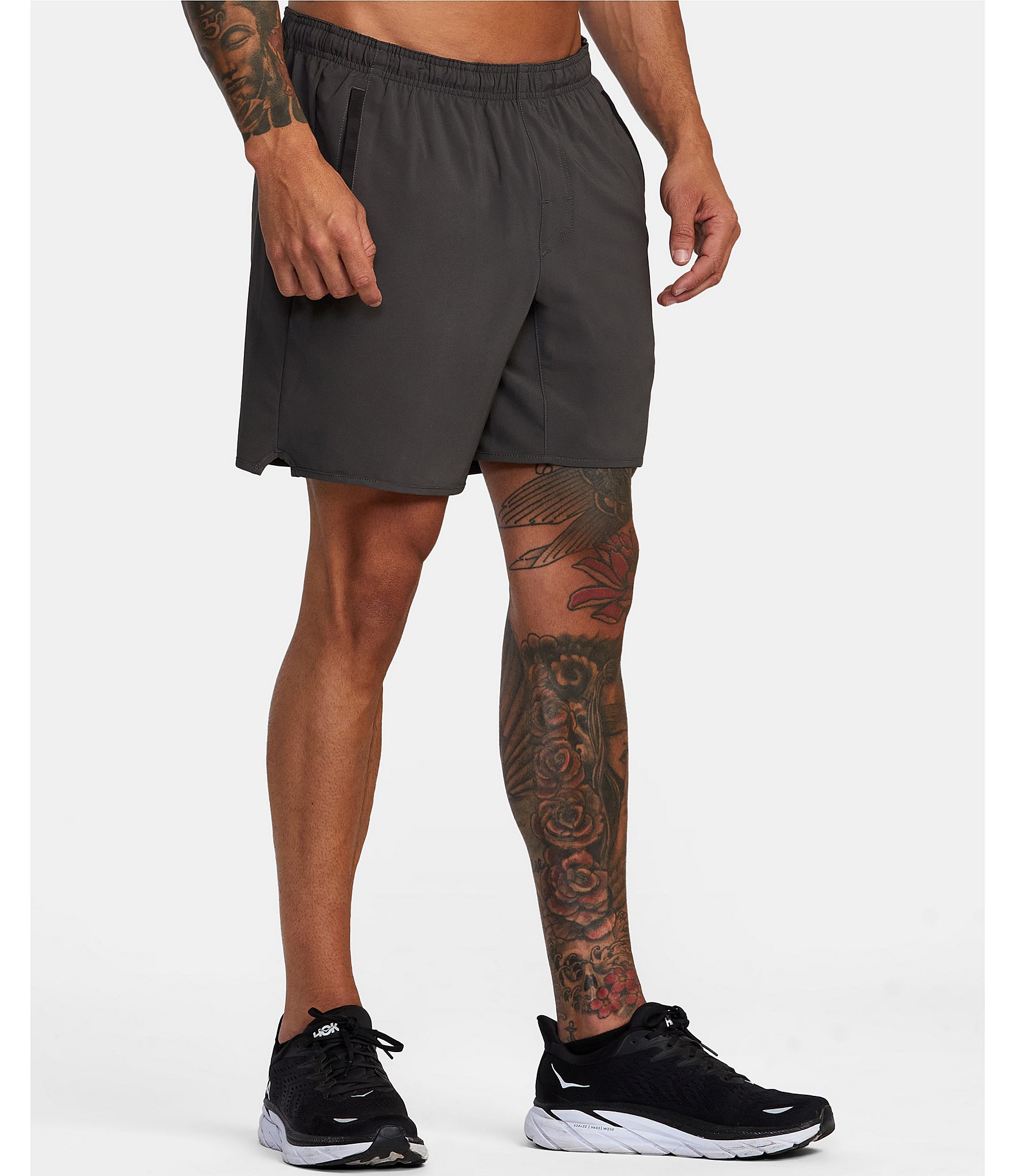 RVCA Yogger Performance Stretch 17#double; Outseam Solid Walk Shorts