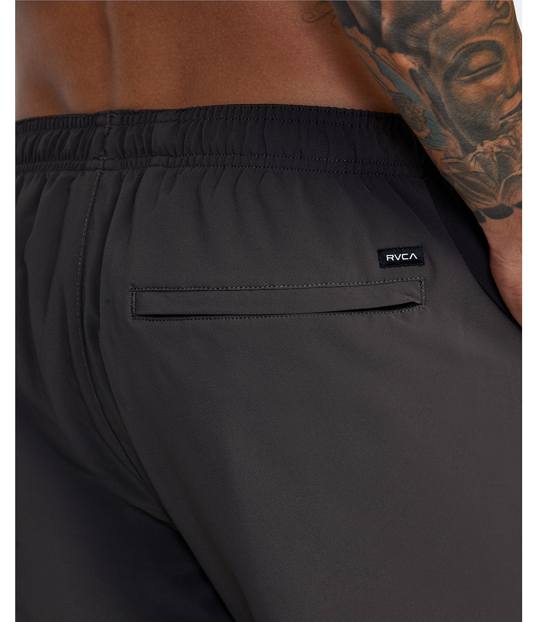 RVCA Yogger Performance Stretch 17#double; Outseam Solid Walk Shorts