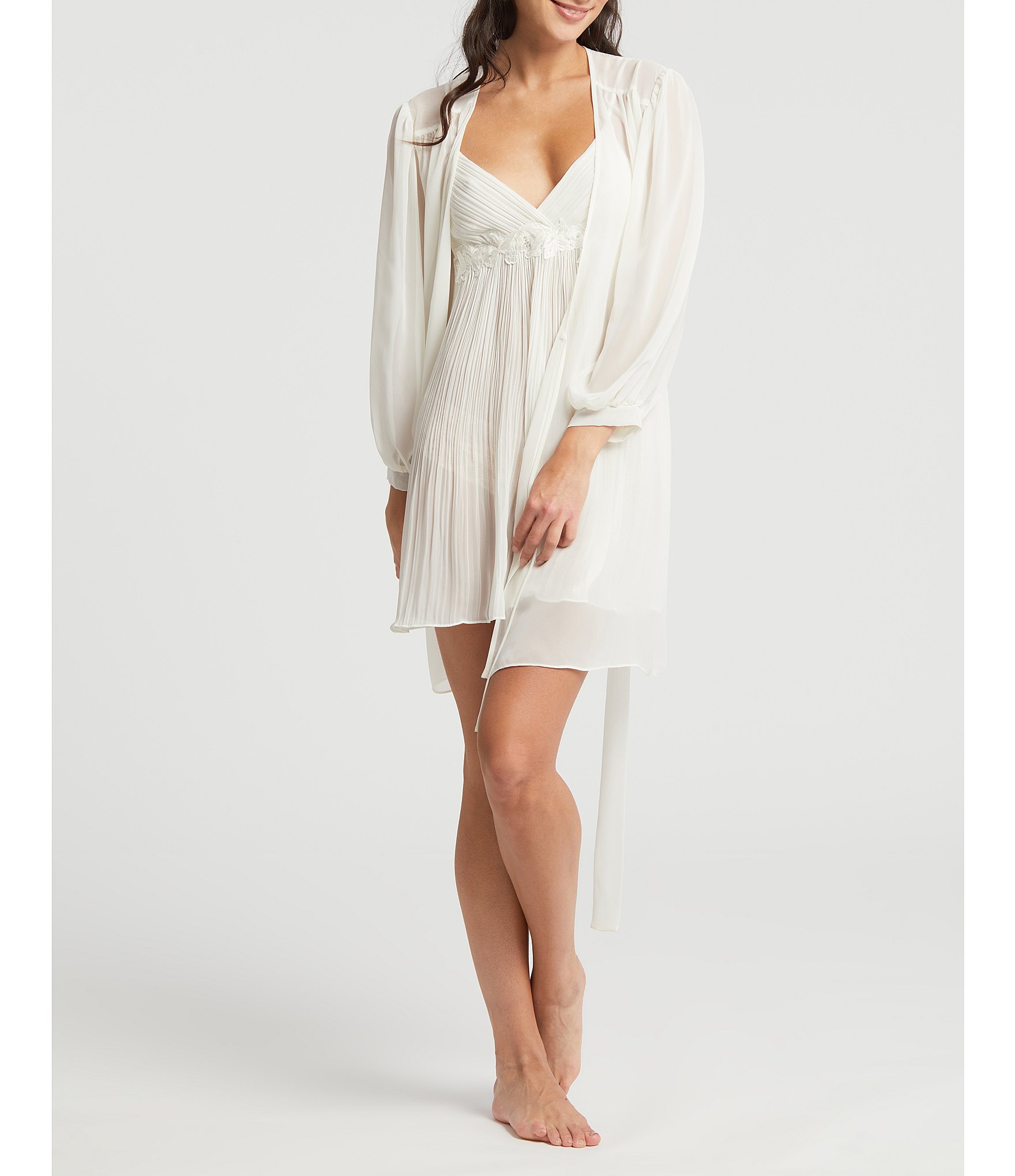 Rya Collection True Love Solid Chiffon Robe