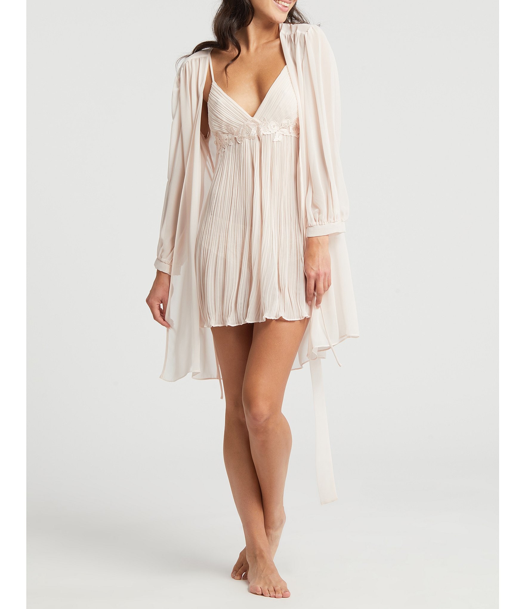 Rya Collection True Love Solid Chiffon Robe