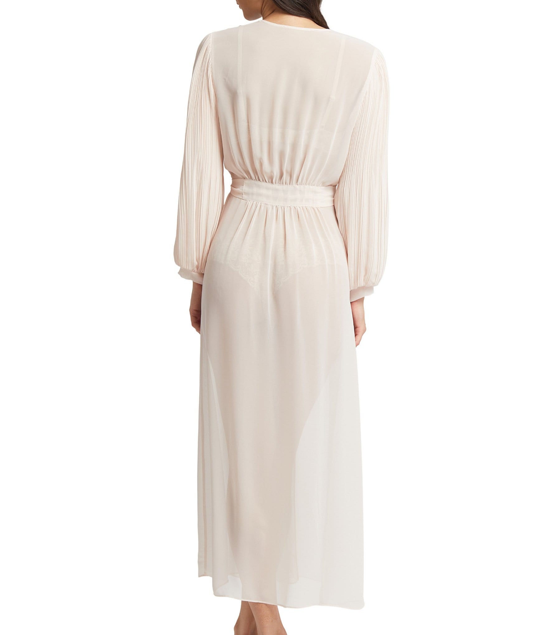 Rya Collection True Love Solid Chiffon Long Robe