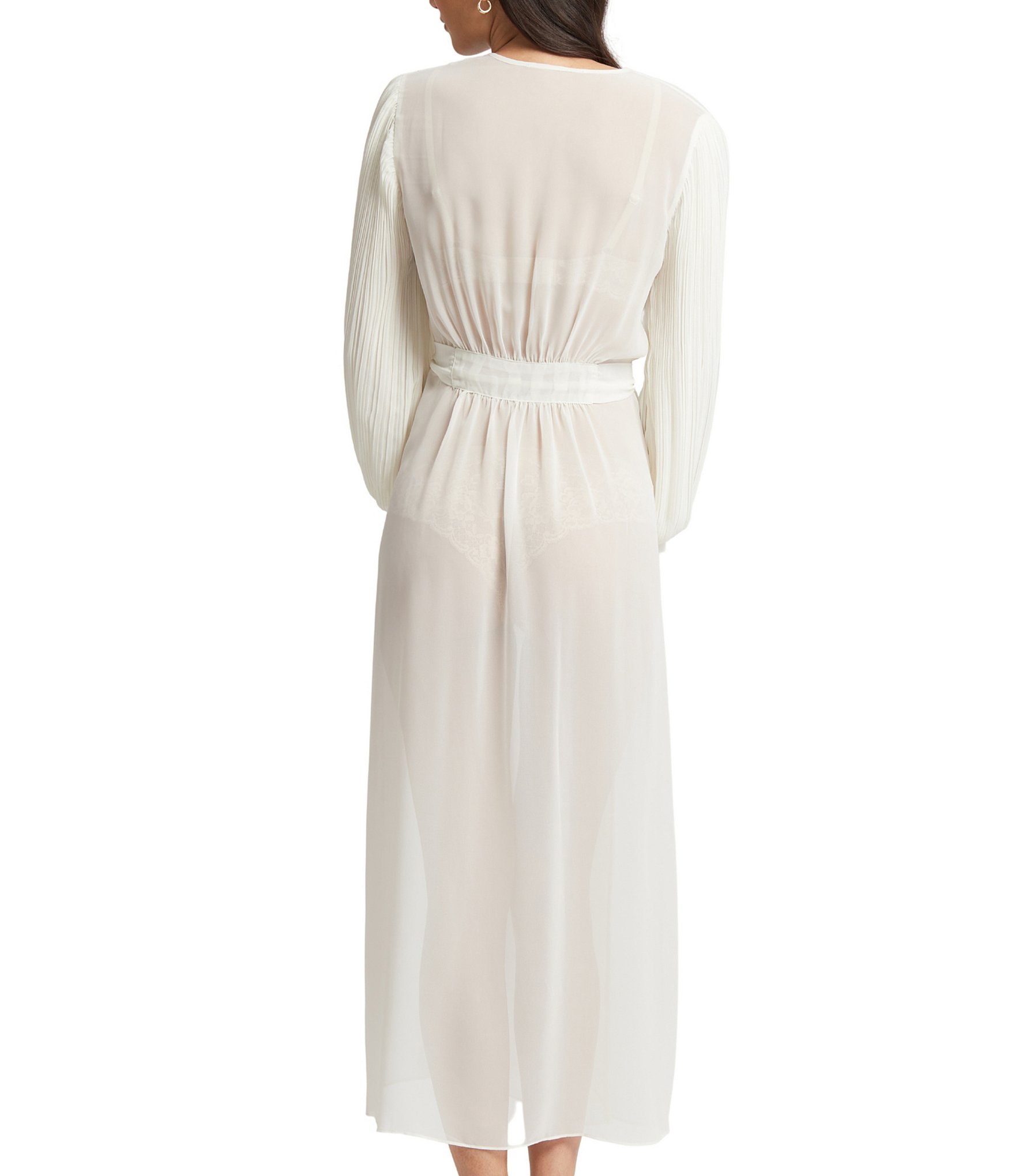 Rya Collection True Love Solid Chiffon Long Robe