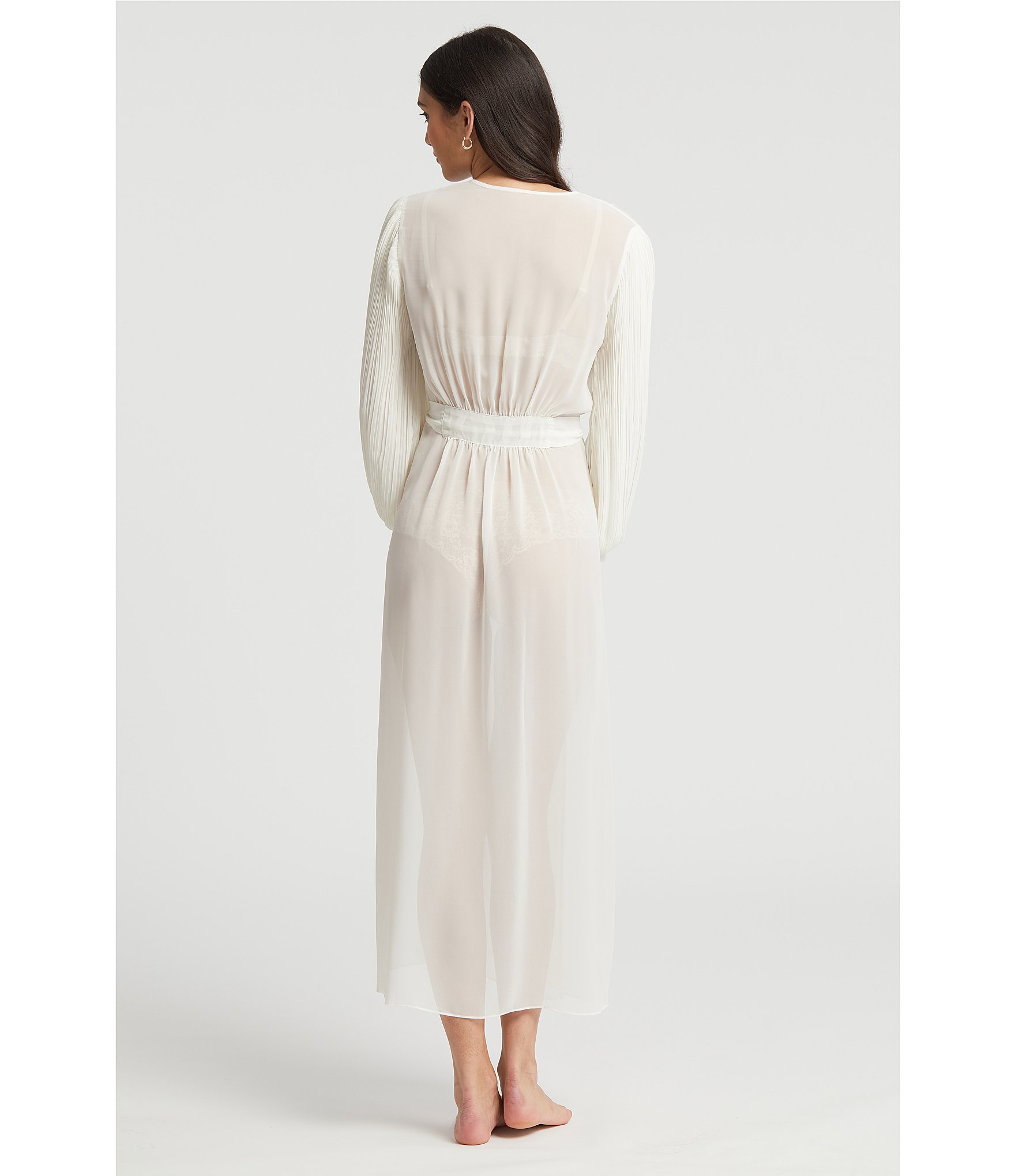 Rya Collection True Love Solid Chiffon Long Robe