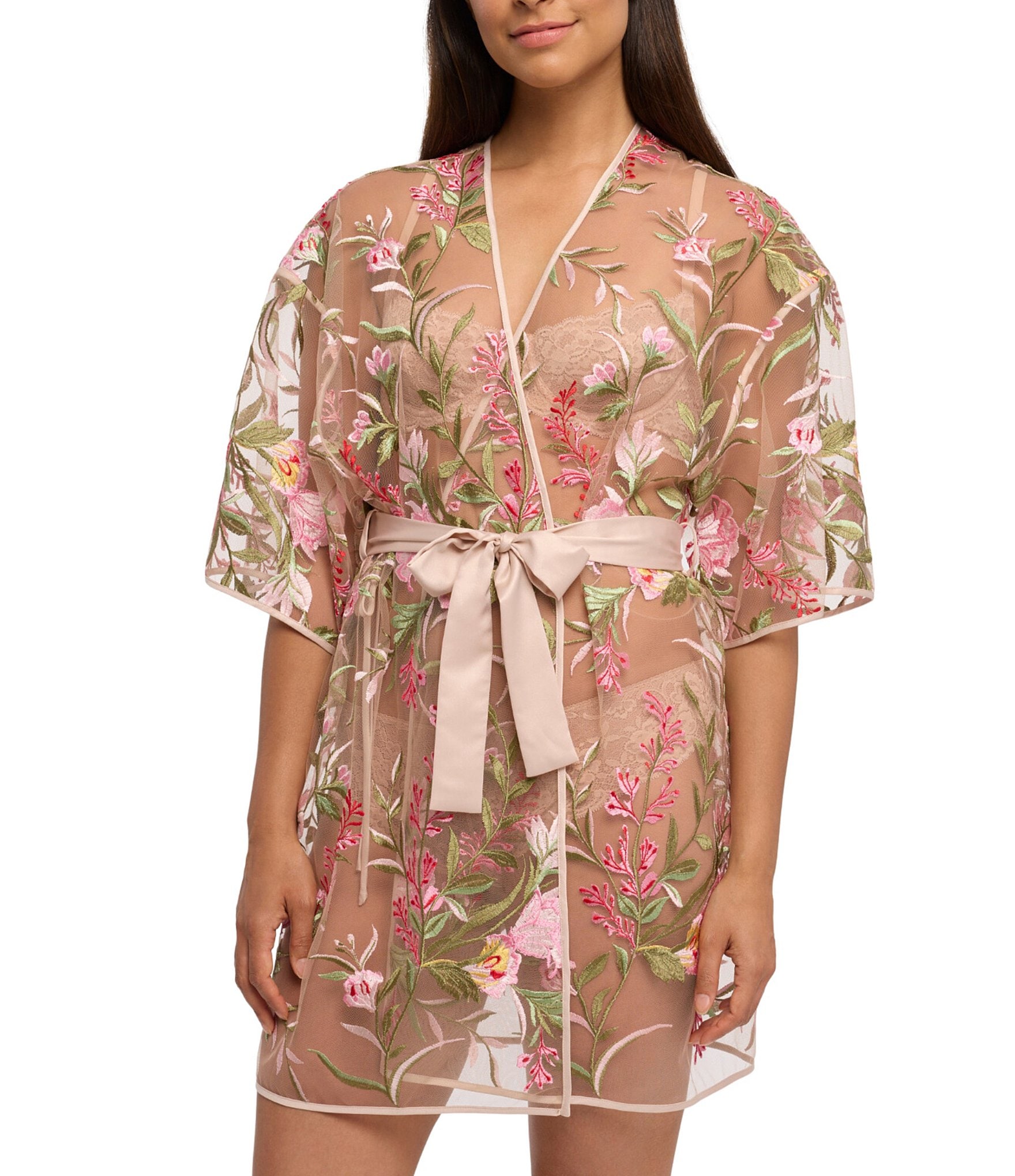 Rya Collection Valencia Floral Embroidered Cover Up