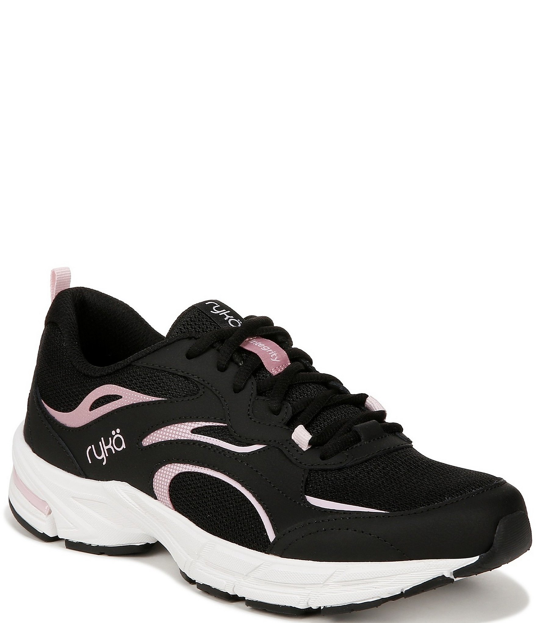 Black walking sneakers womens on sale