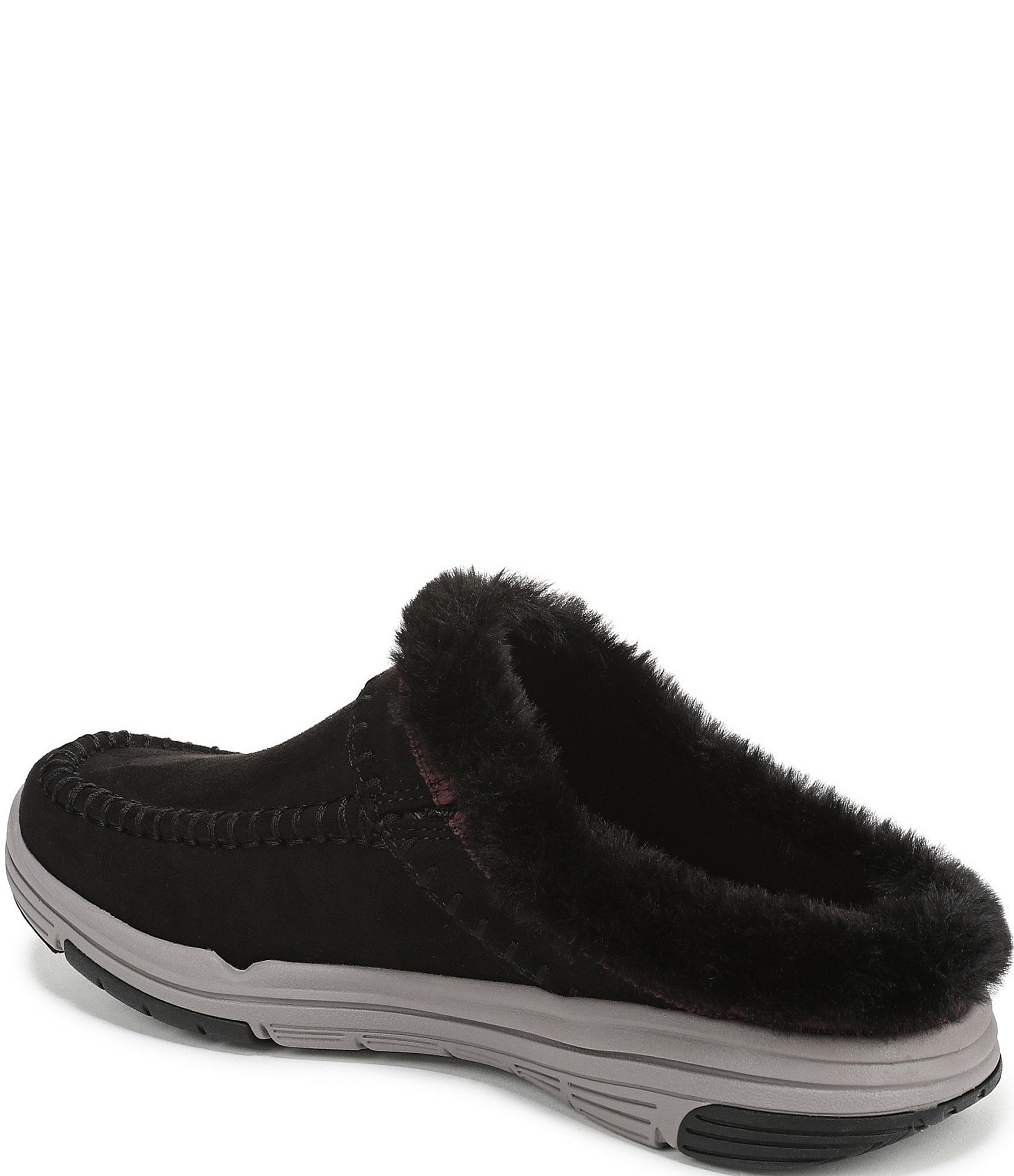 Ryka Women's Arrow Faux Fur Sherpa Collar Mule Slippers