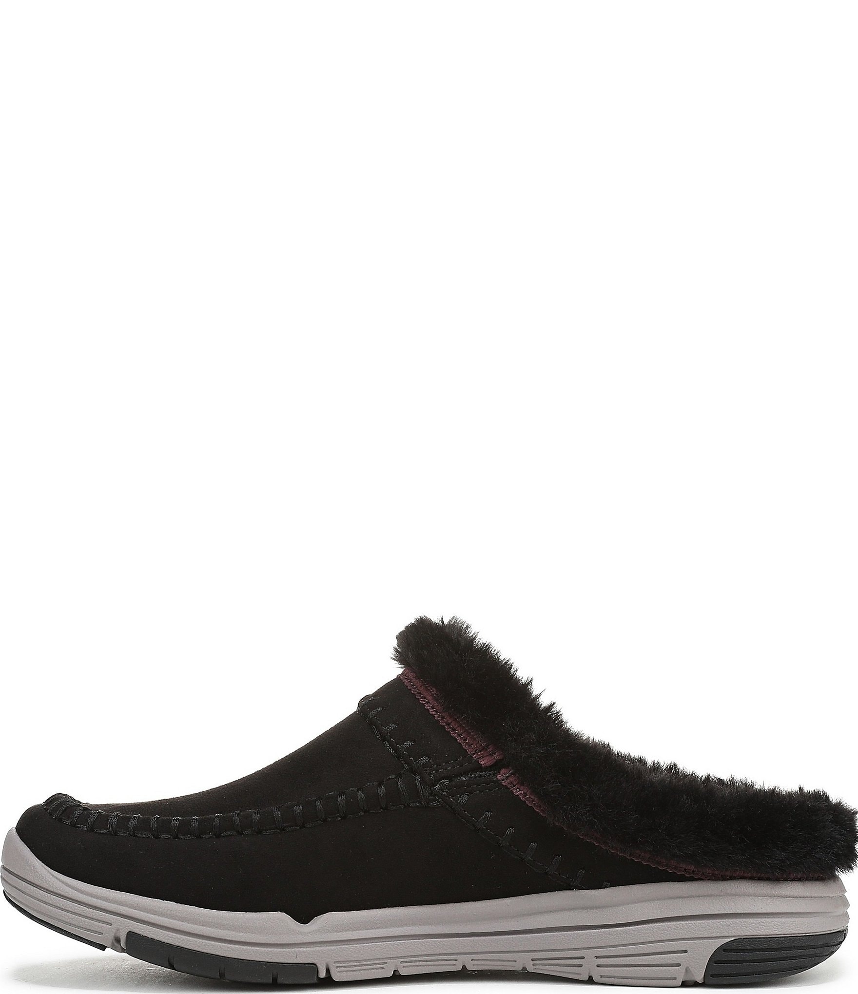 Ryka Women's Arrow Faux Fur Sherpa Collar Mule Slippers